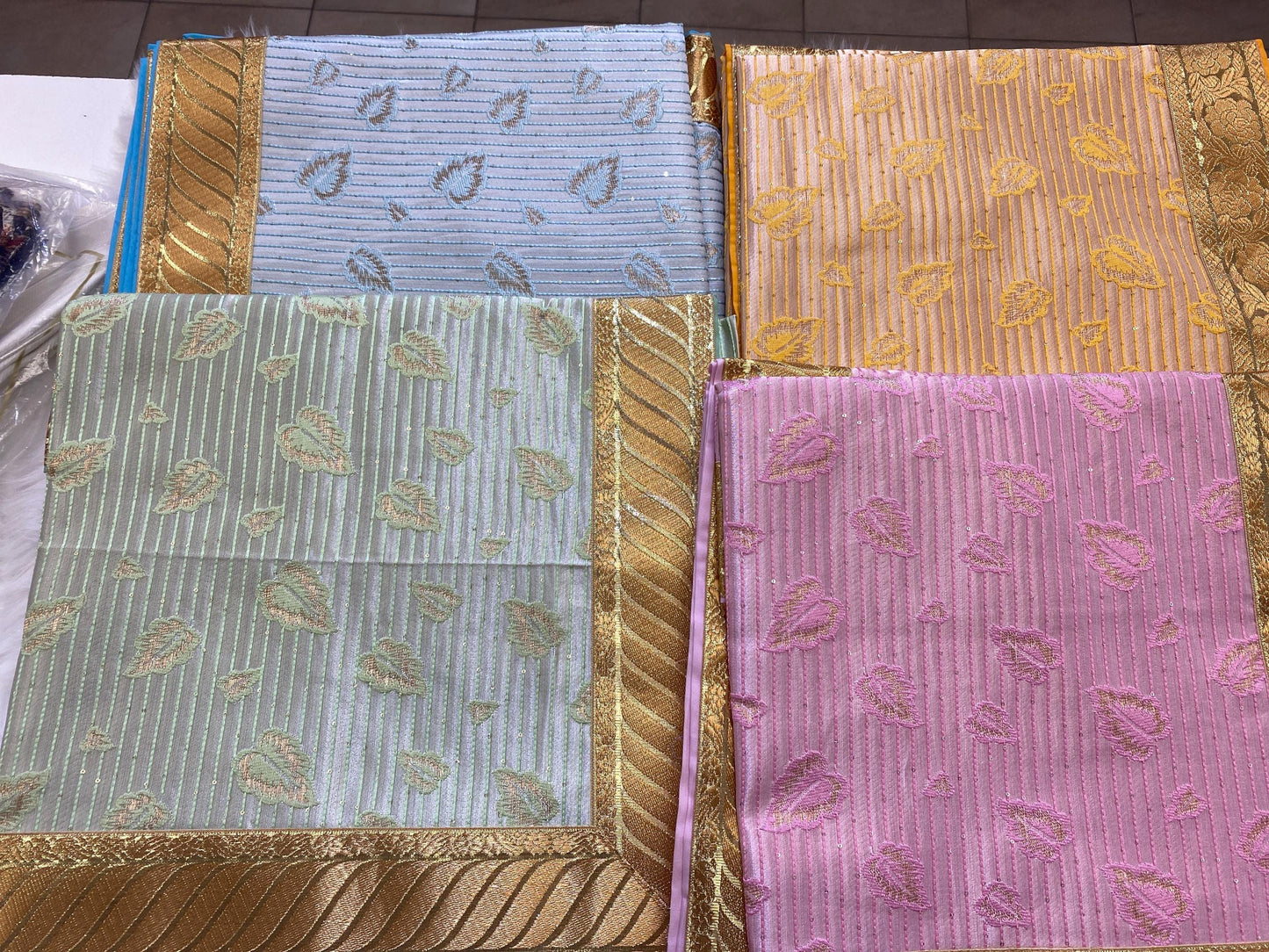 Rumala Sahib Double Set with Cotton Lining (with Heavy Embroidery and Side Border)
