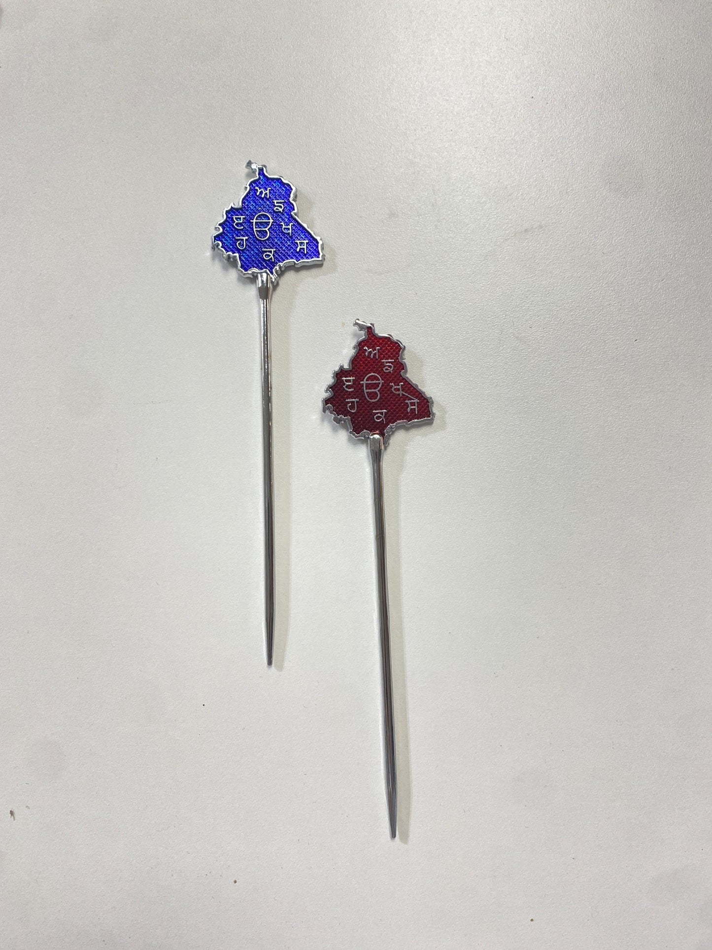 Punjab/ Gurmukhi Sikh Baaj/Salai and Pagg Pin for Turban/Patka/Dumala