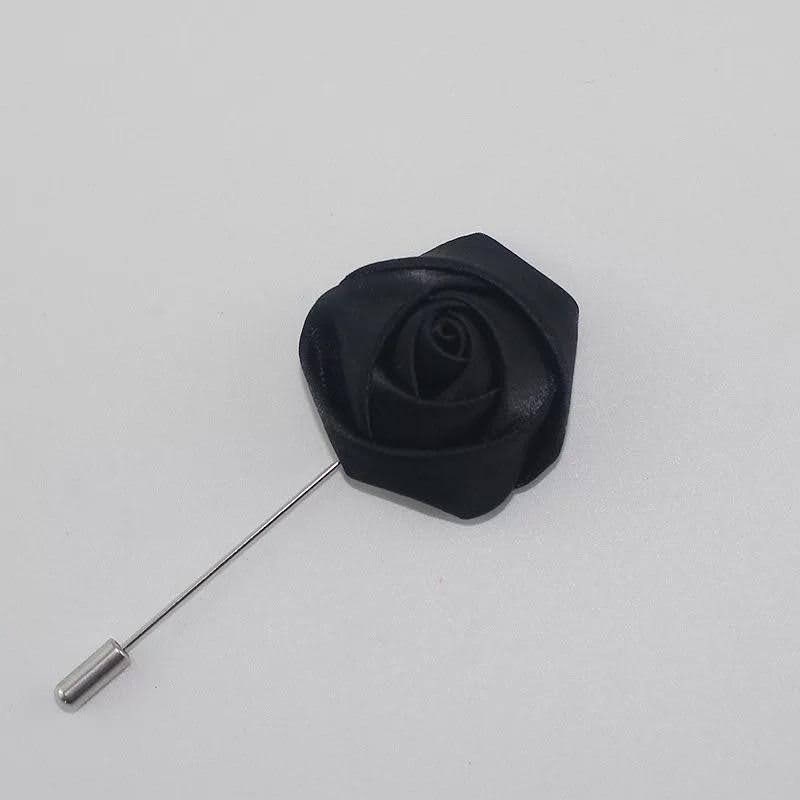 Men- Wedding Groom and Groom's men Boutonniere Pins (Silk Flowers Roses)/ Suit Accessories