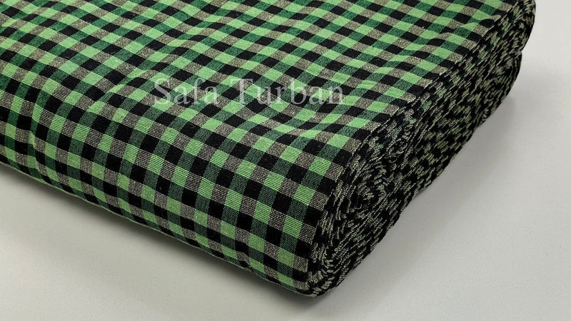 Check Parna- Green & Black Check Turban