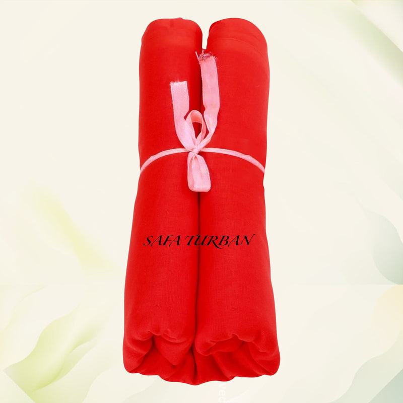 Sikh Turban- Blood Red (Full Voile and Rubia(Medium)/Half and Half Voile)
