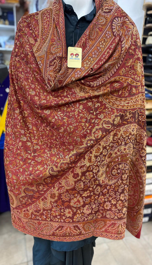 Unisex Pashmina Shawl/ Pashmina Stole Dupatta, Multicolour woolen Shawl
