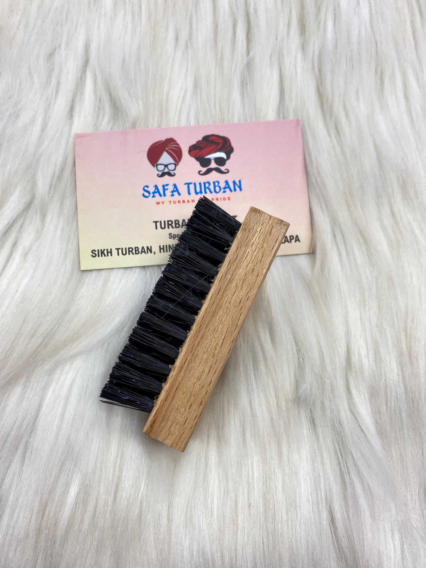 Wood Brush-Wood Colour (Brown) II For Beard| Non-static | Eco-Friendly