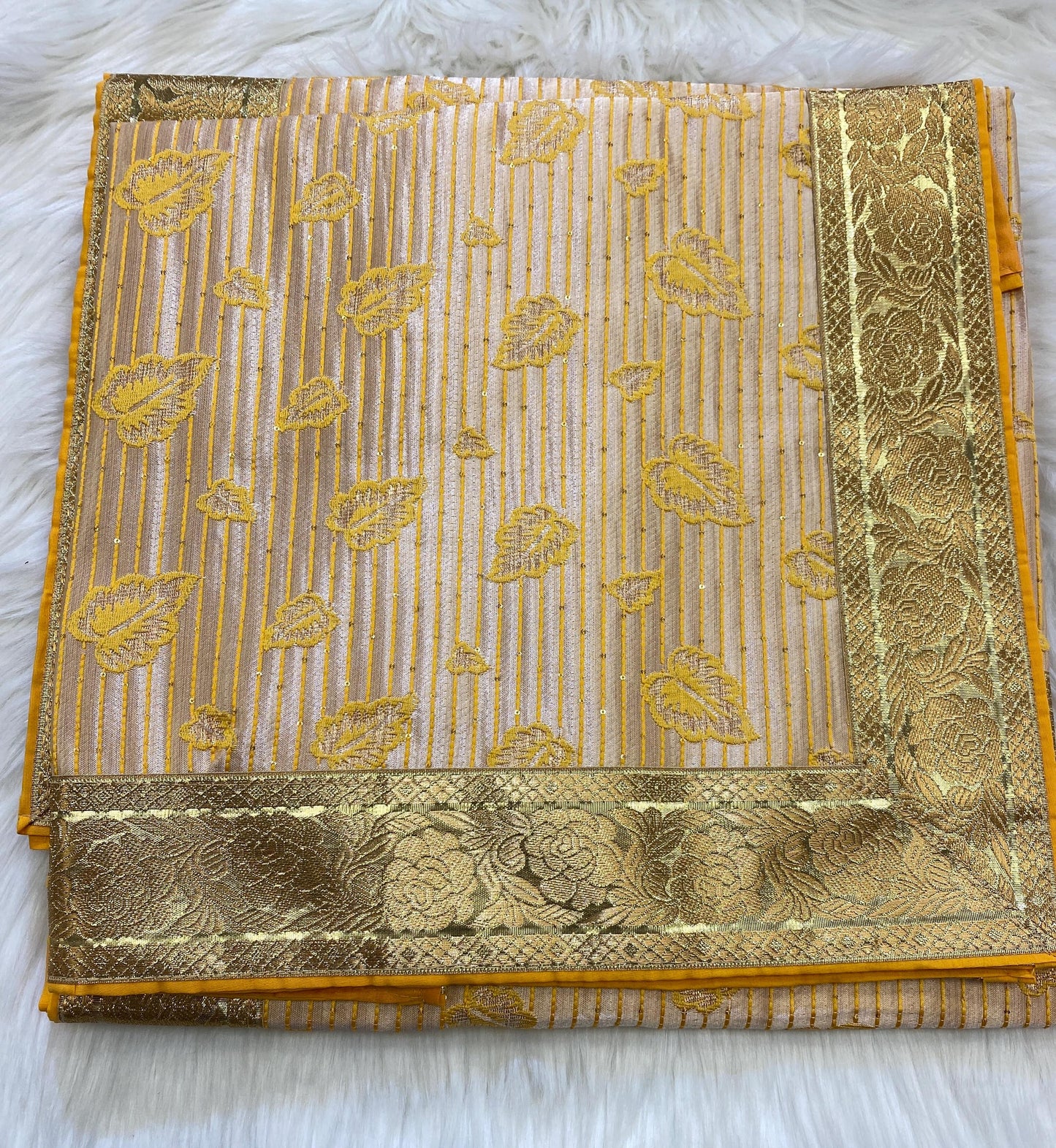 Rumala Sahib Double Set with Cotton Lining (with Heavy Embroidery and Side Border)