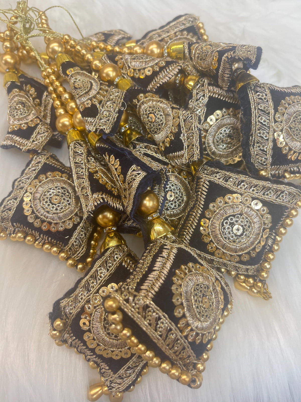 Fashion Handmade Latkan, Stylish Heavy Long for Lehenga, Chunni Border, Hanging Latkan for Lehenga, Handmade Pillow Shaped latkan