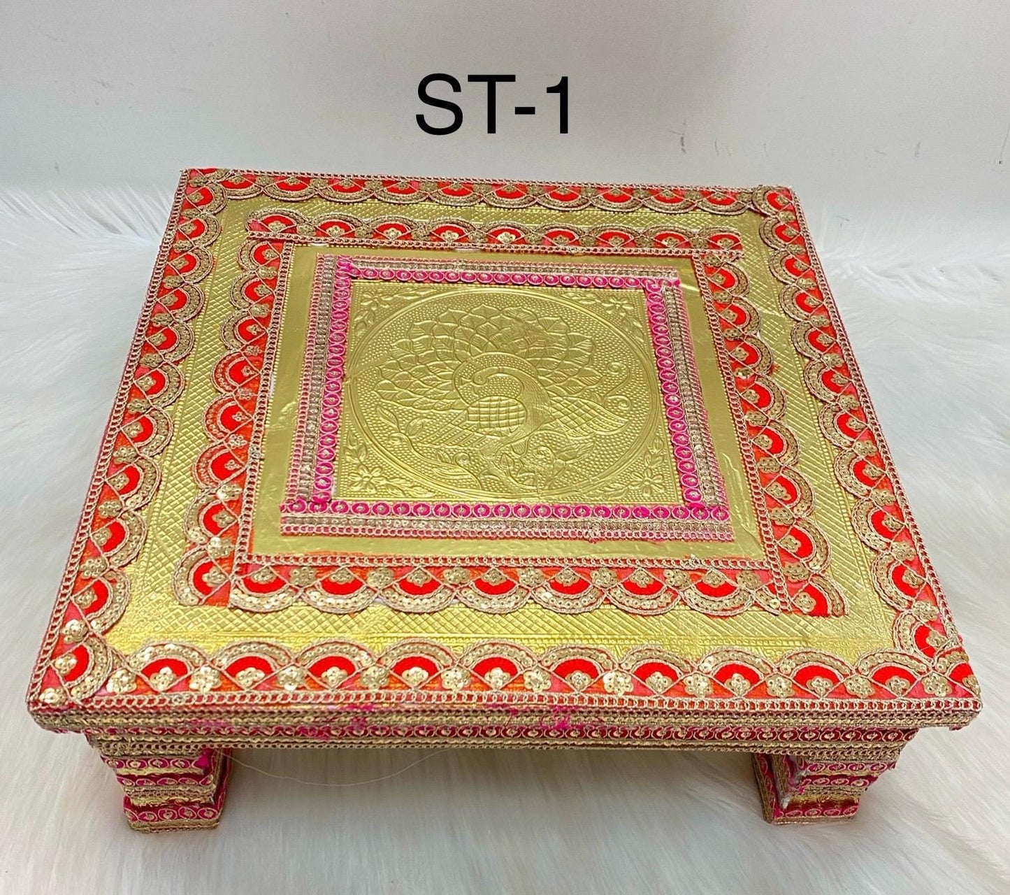 Pihdi/Bench/ Chownki/Patra- Wedding Accessories- Bride/Groom, Mayian/ Haldi/ Maiyan/ Vatna Ceremony