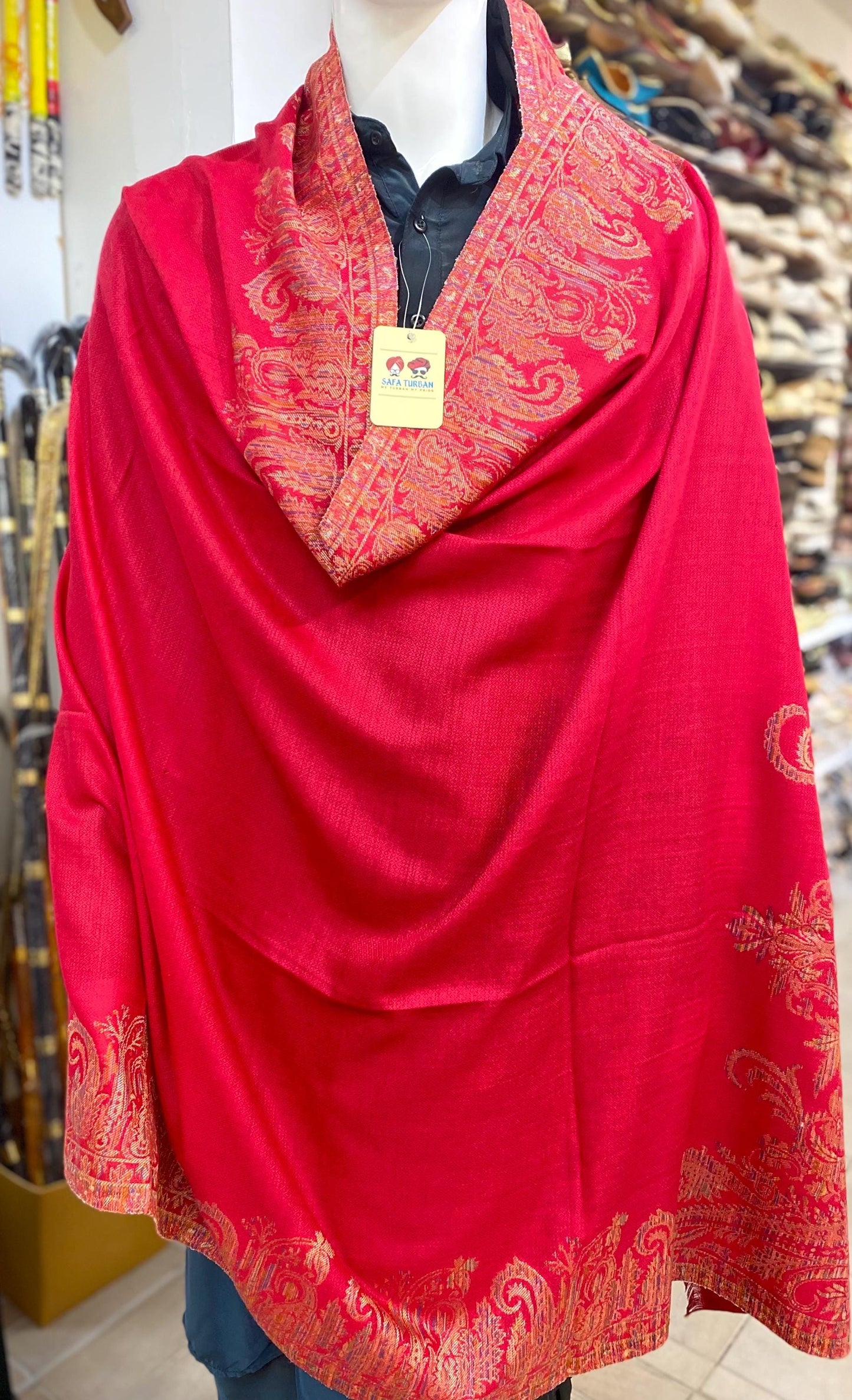 Unisex Pashmina Shawl/ Pashmina Stole Dupatta, Multicolour woolen Shawl