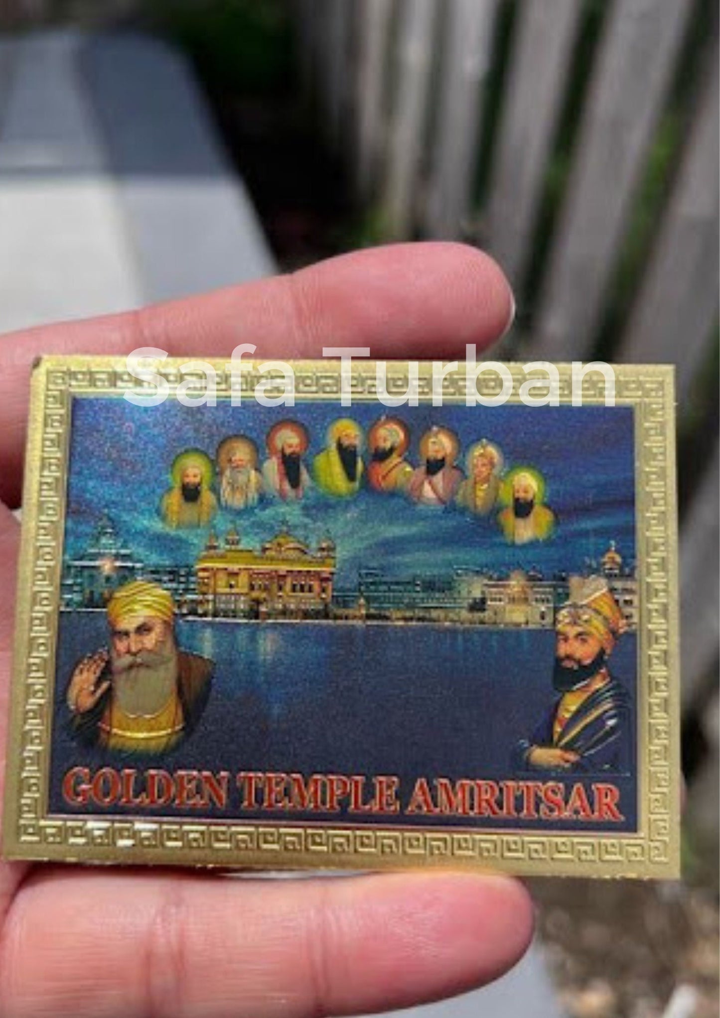 Sikh Golden Temple Fridge Magnet Souvenir- Souvenir-Golden Temple and 10 Sikh Guru Sahib Ji