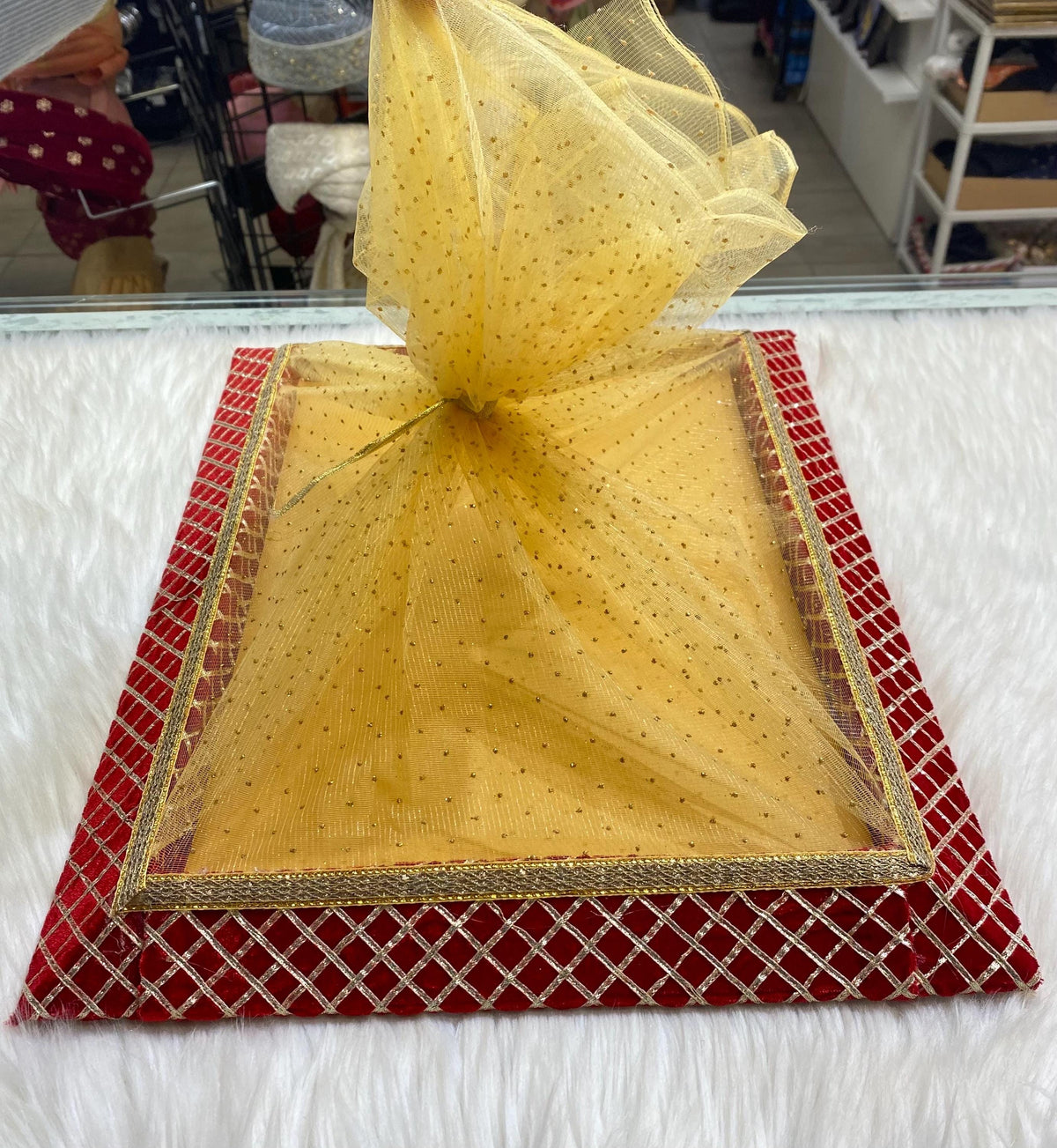 Decorative Wedding Tray/Trousseau Tray/Gifting Tray/Packing Tray
