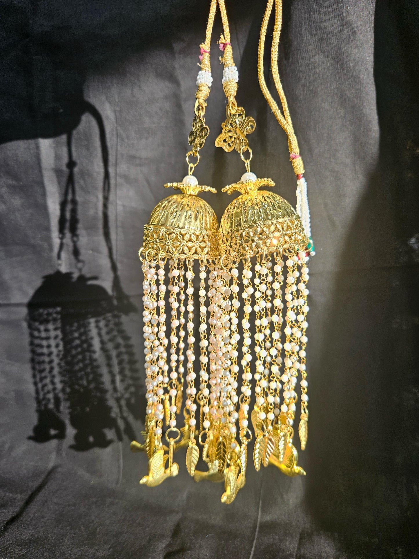Beautiful Bridal Kaleera Traditional Embossed big size Kaliras for Bride & Women Hand Hanging Kalera(sold as pair)