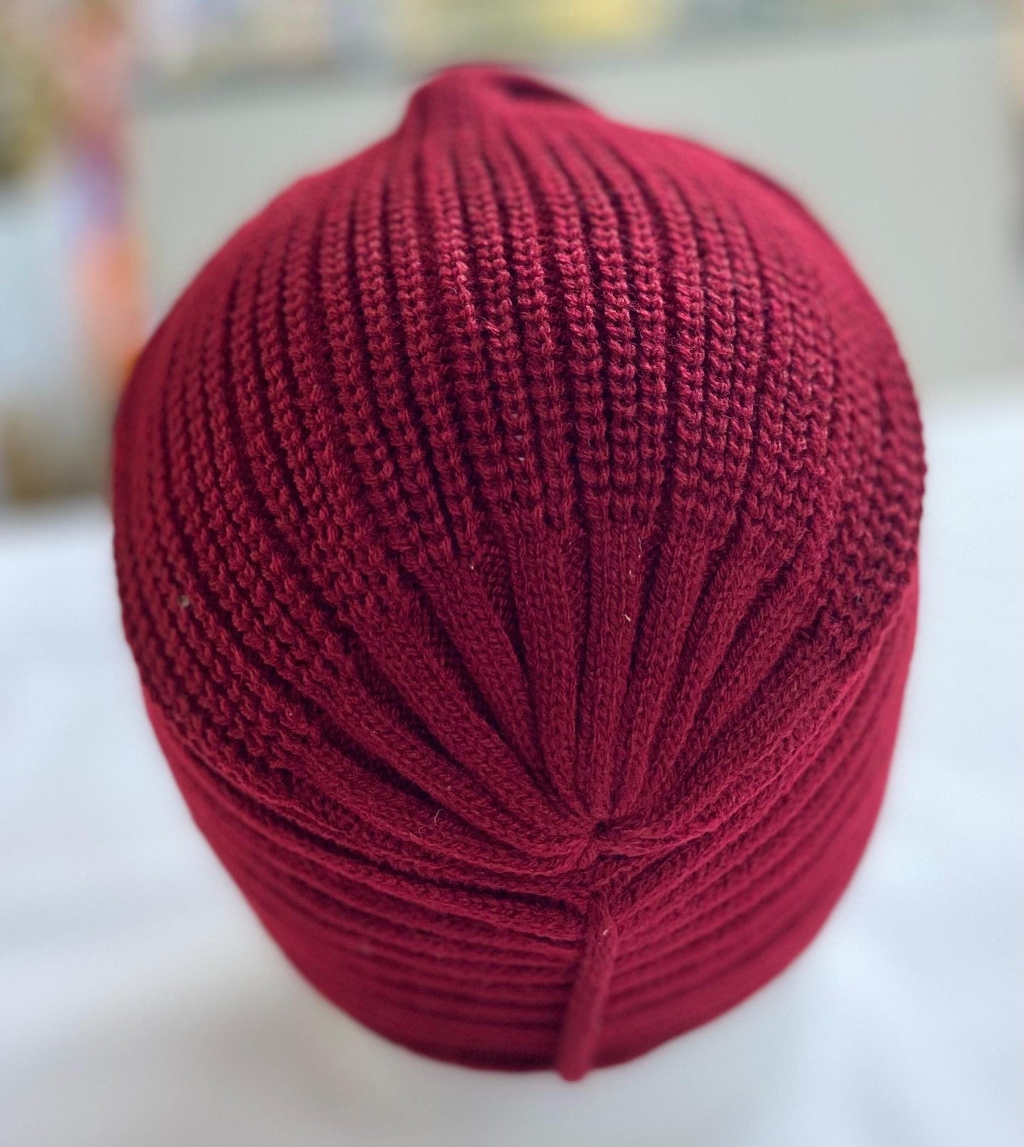 Wool Knit Pleated Cap- Head Wrap/Cover- Pagri Style cap- Turban style cap for kids