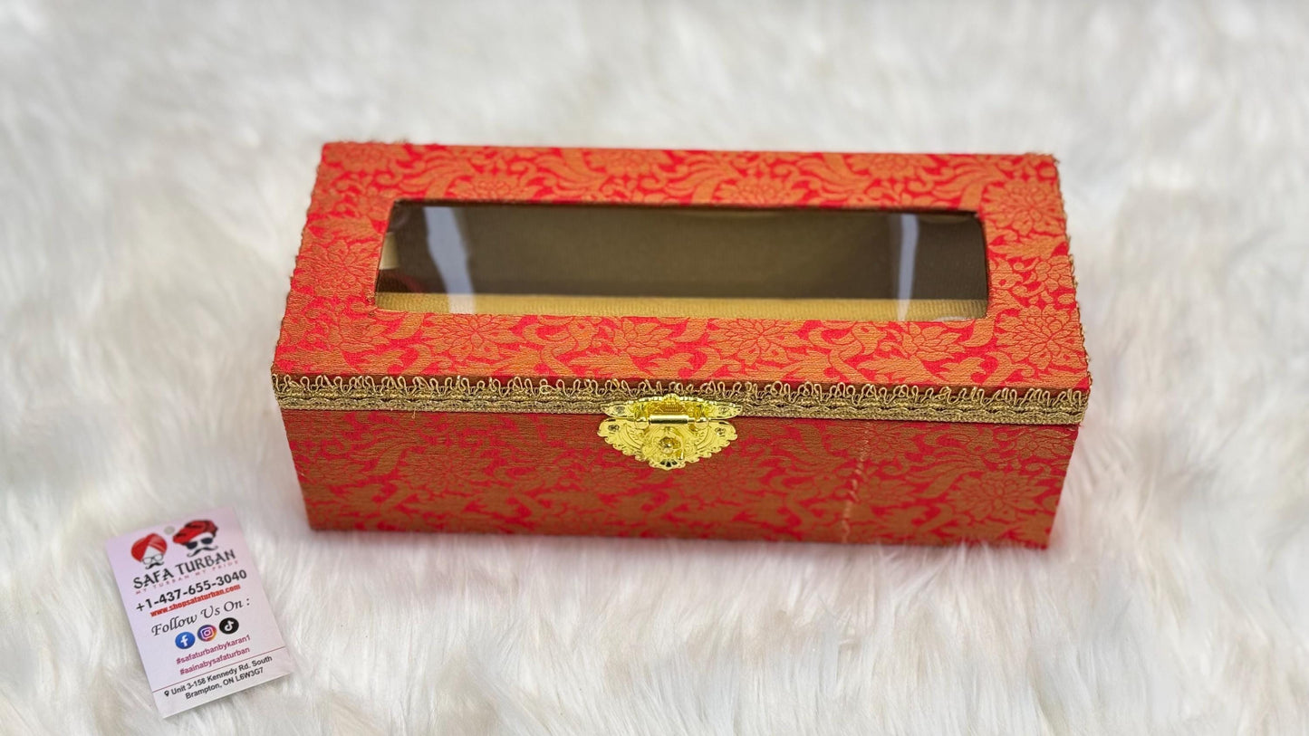 Churra Box- Brocade handcrafted Box- Trousseau Box- Churra Kalire Box- Bridal Chura- Bridal Chuda Bangles- Bangle Storage Box