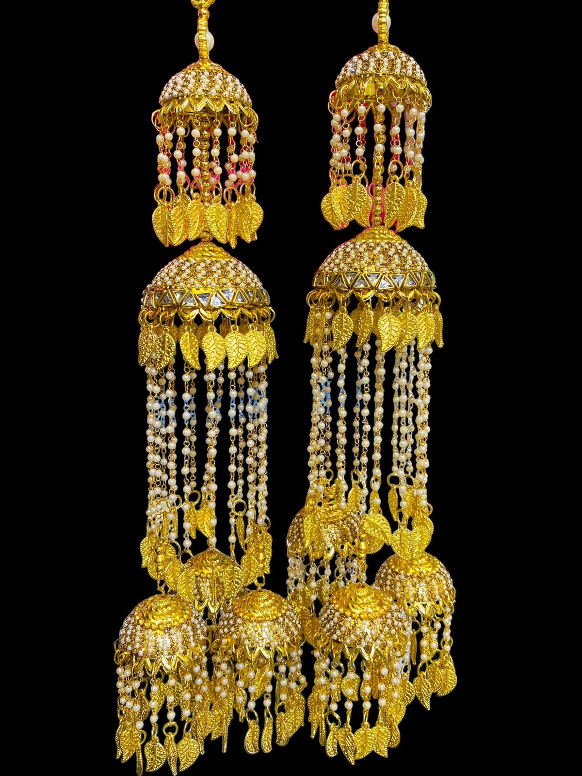 Beautiful Bridal Kaleera Traditional Big Size Kaliras for Bride & Women Hand Hanging Kalera(sold as pair)