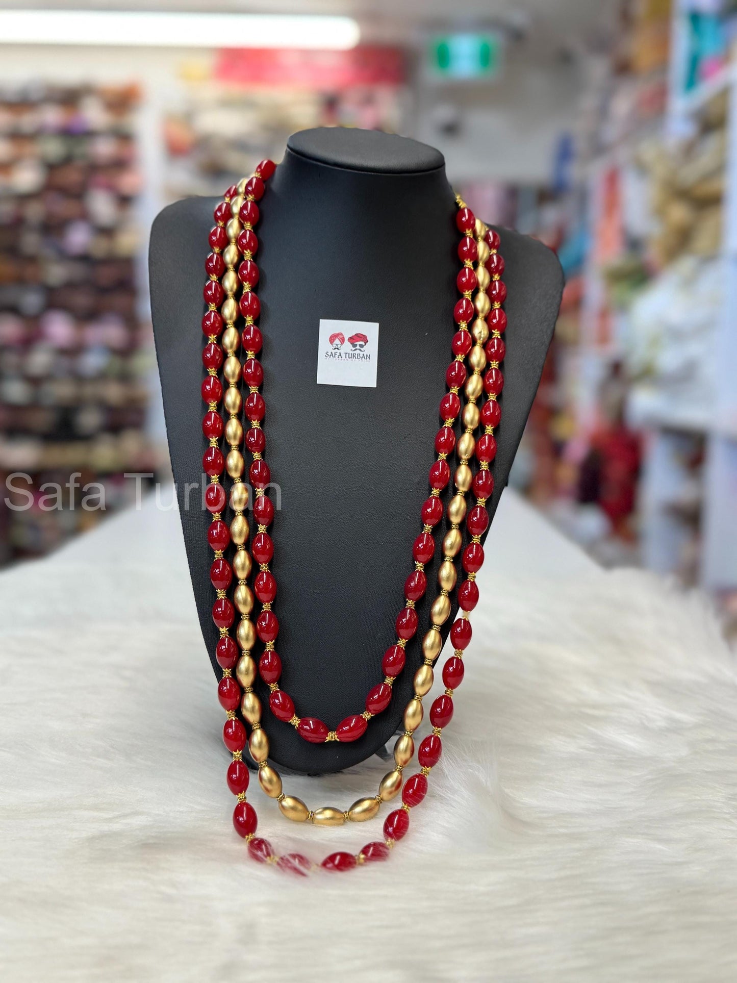 Indian Wedding- Pearl Stone & Studded Necklace for Men/Groom/Dullah for Wedding