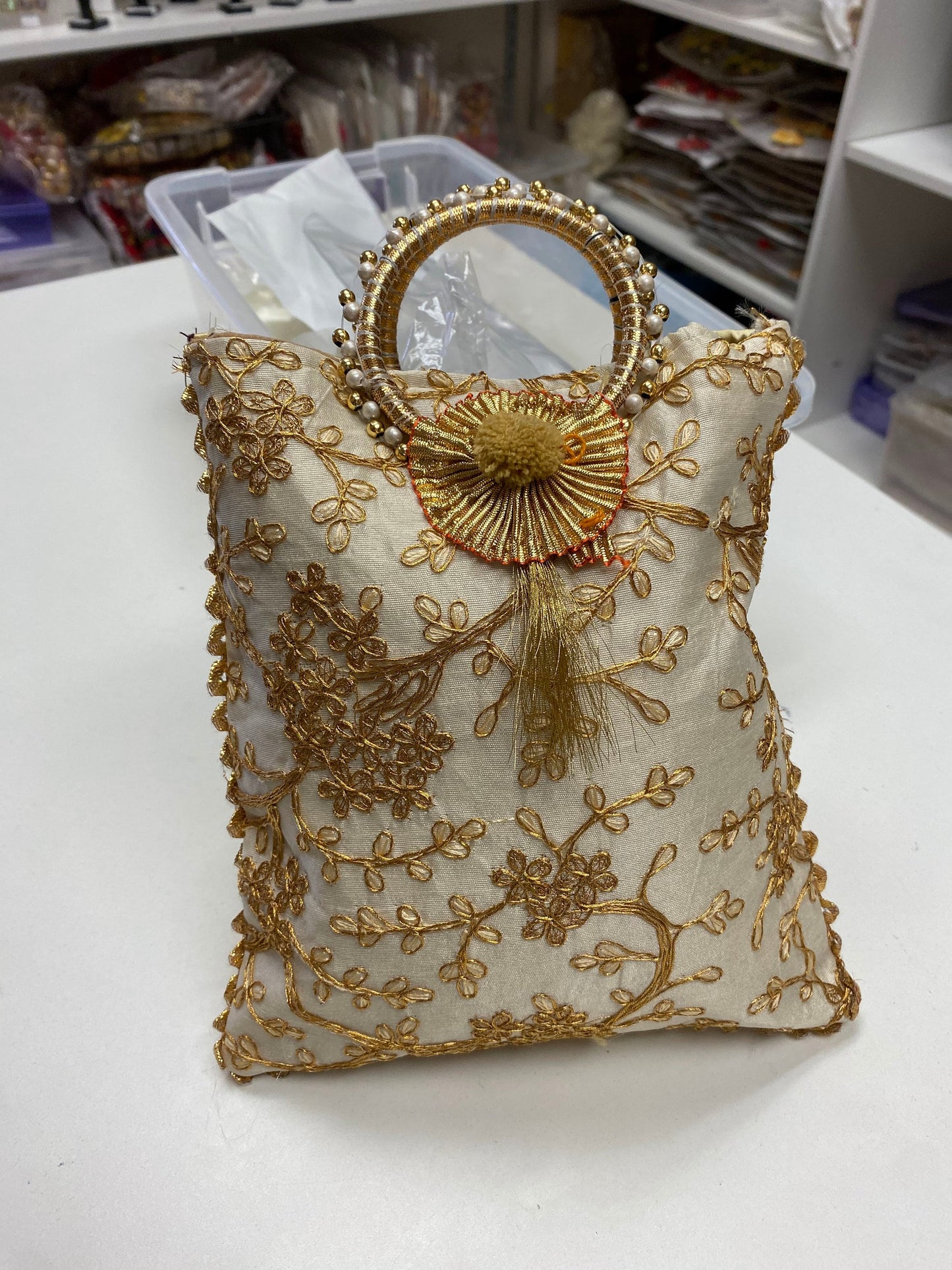 Wedding Accessories- GIFTING BEST WISHES Gotta Patti Potli/Bride & Groom Shagun Potli/ Gift Pouches for Return Gifts