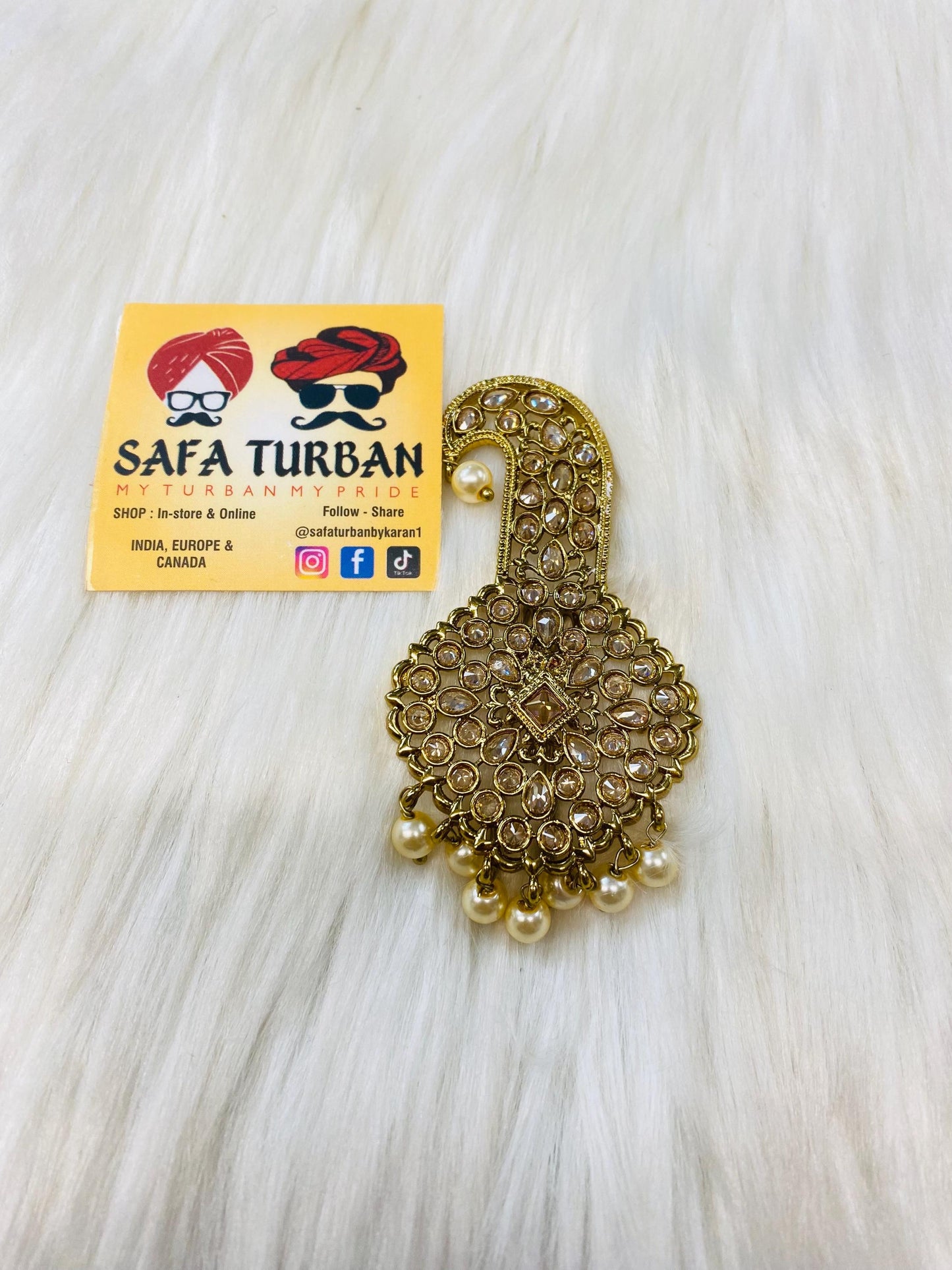 Indian Groom Wedding Accessories-  Kalangi/Kalgi for Men's Safa/Groom Pagdi