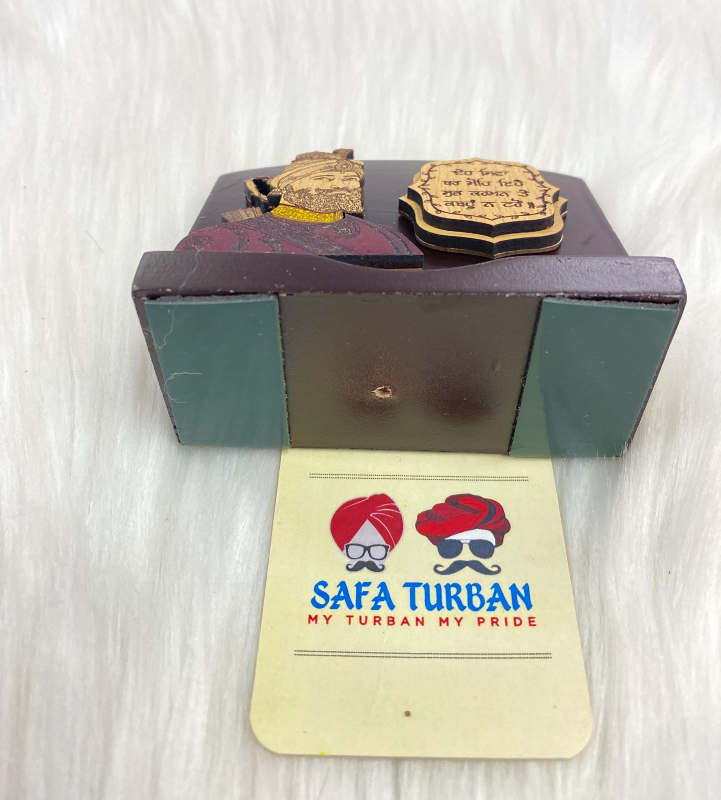 Wood Car/Truck/Office Dashboard/TableTop Display Accessories/Religious/Sikh item