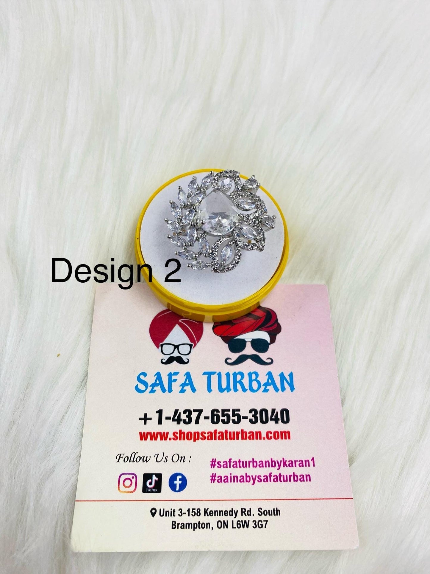 American Diamond Look/Artificial Silver Ring For Women and Girls