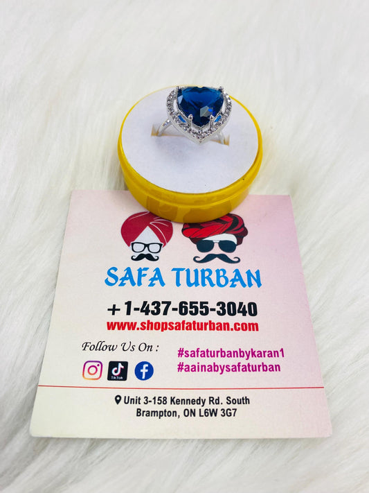 American Diamond Look/Artificial Silver/Heart shape Ring For Women and Girls