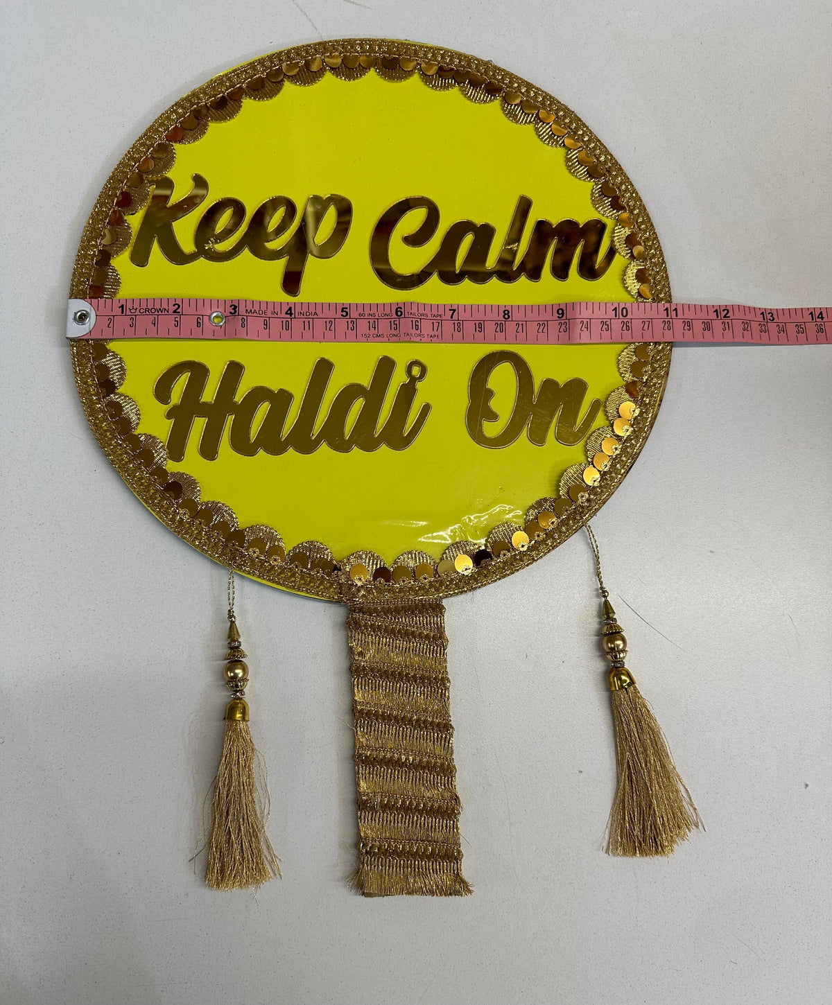 Wedding Sign, “Keep calm Haldi on”/wedding props/wedding decorations