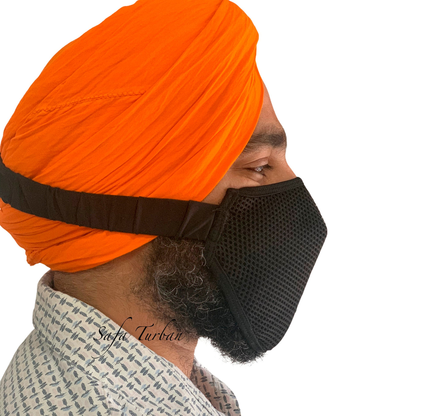 Sikh Turban Mask/ Mask for Turban/Mask for Beard/Turban Mask with velcro