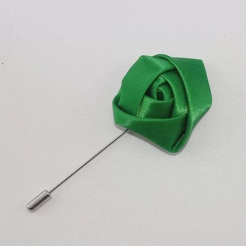 Men- Wedding Groom and Groom's men Boutonniere Pins (Silk Flowers Roses)/ Suit Accessories