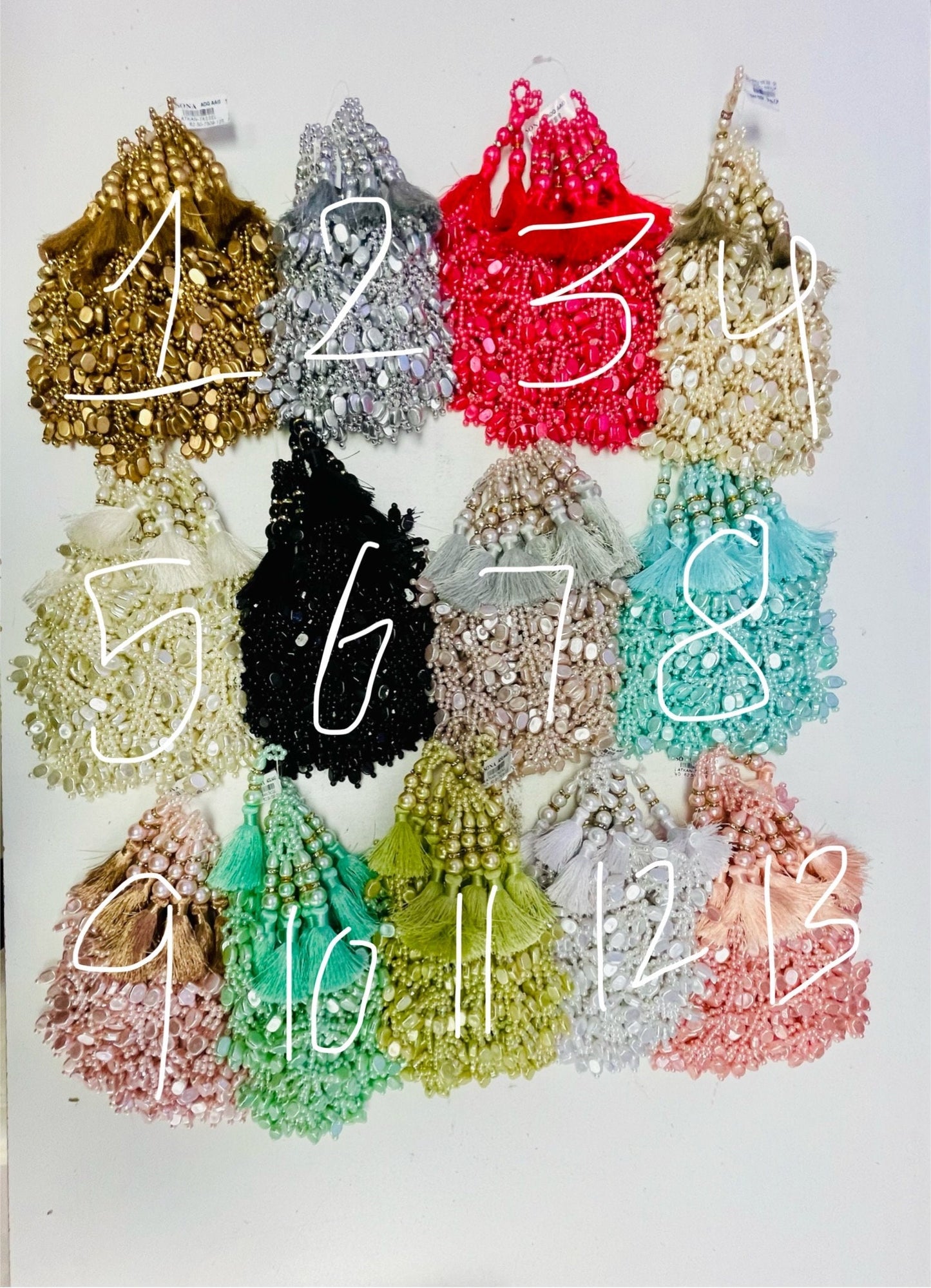 Fashion Handmade Latkan, Stylish Heavy Long for Lehenga, Chunni Border, Hanging Latkan for Lehenga