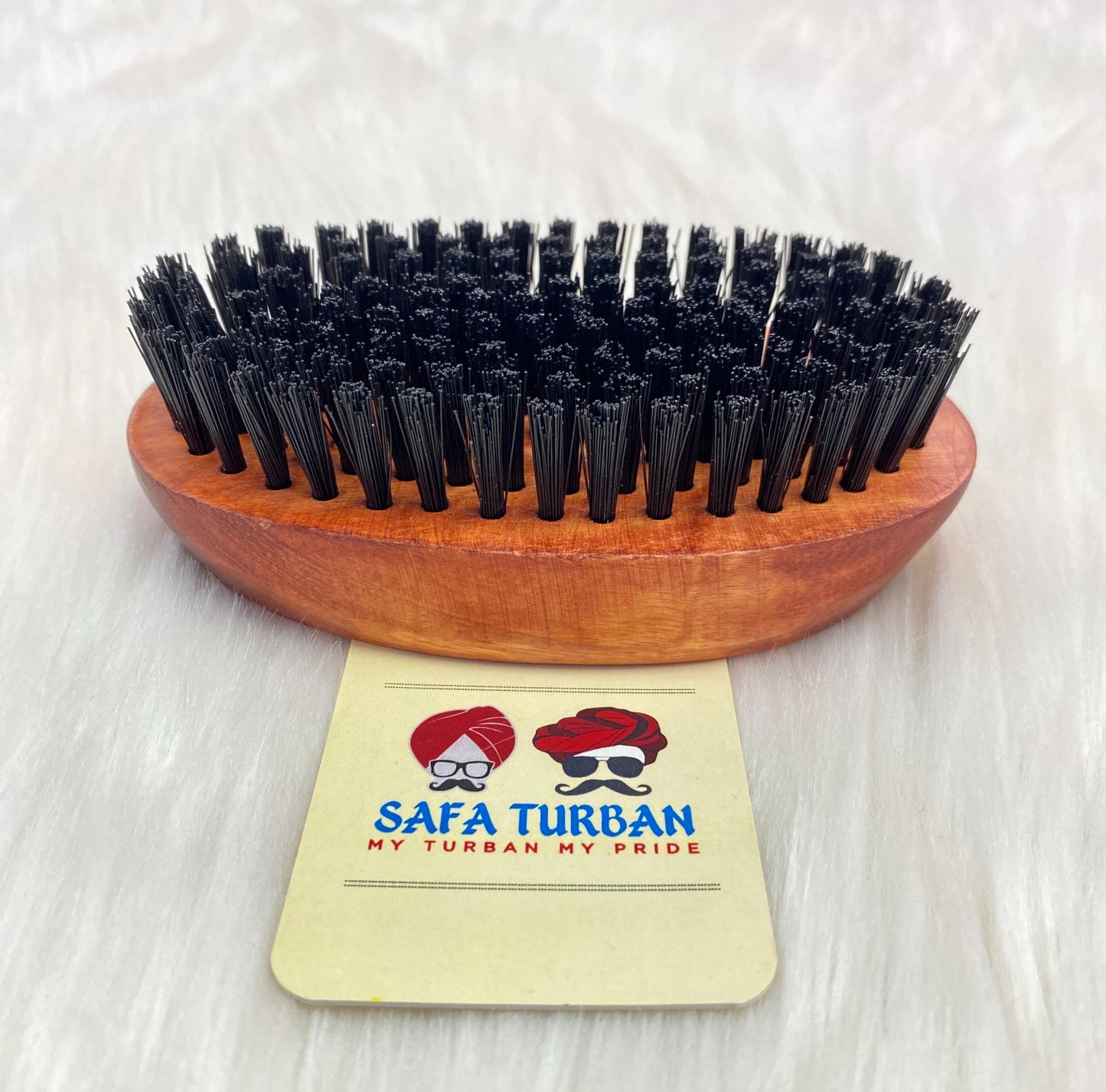 Wood Brush-Wood Colour (Brown) II For Beard| Non-static | Eco-Friendly