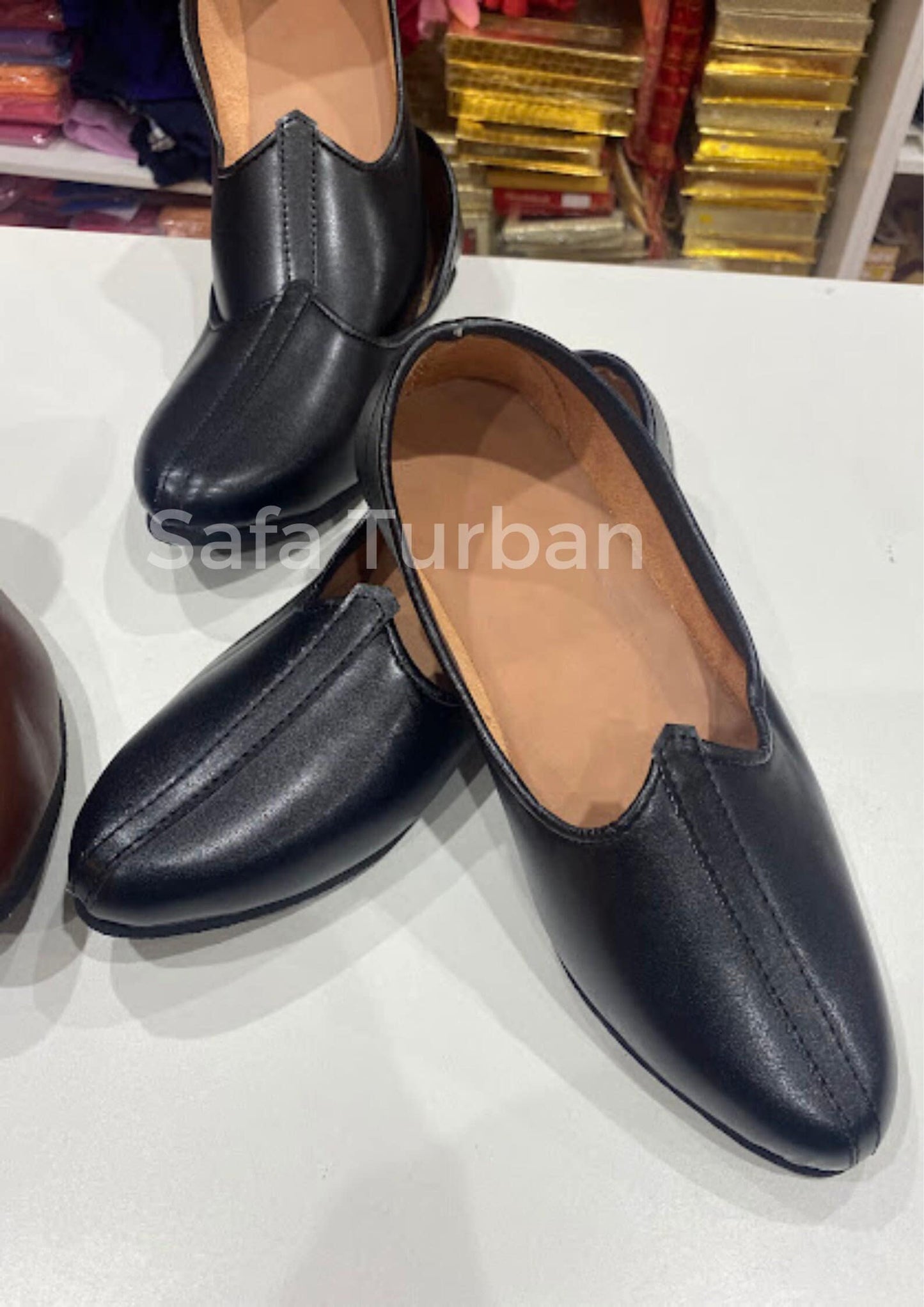 Men's Jalsa Jutti- Men Shoe- Men Punjabi Jutti- Mojaris (Size US 7,8,9,10,11- Colour Black, Brown)