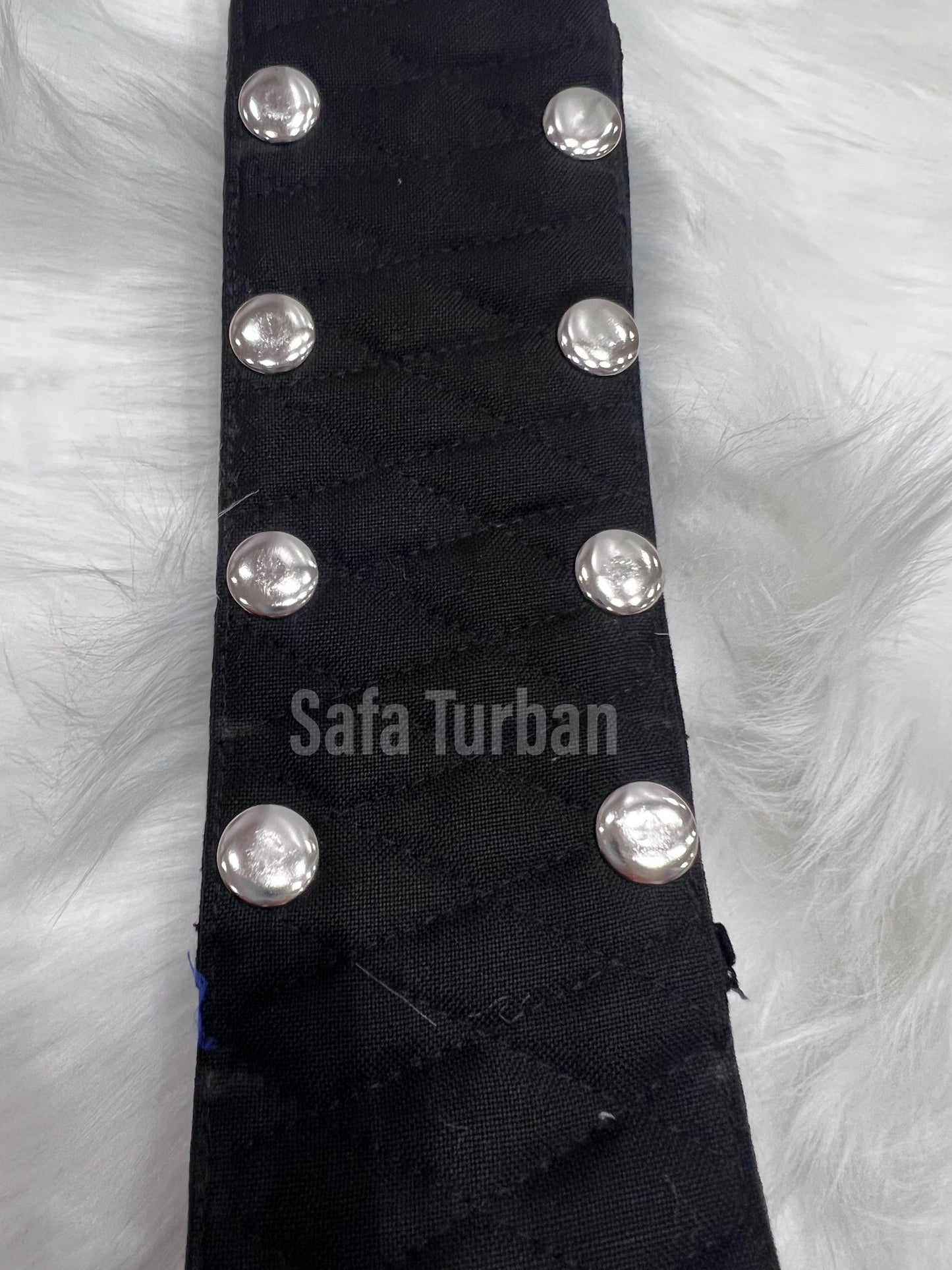KamarKasa/Sikh Waist Belt- Kamarkasa Belt or Belt Tich Button Adjustment (Black colour)
