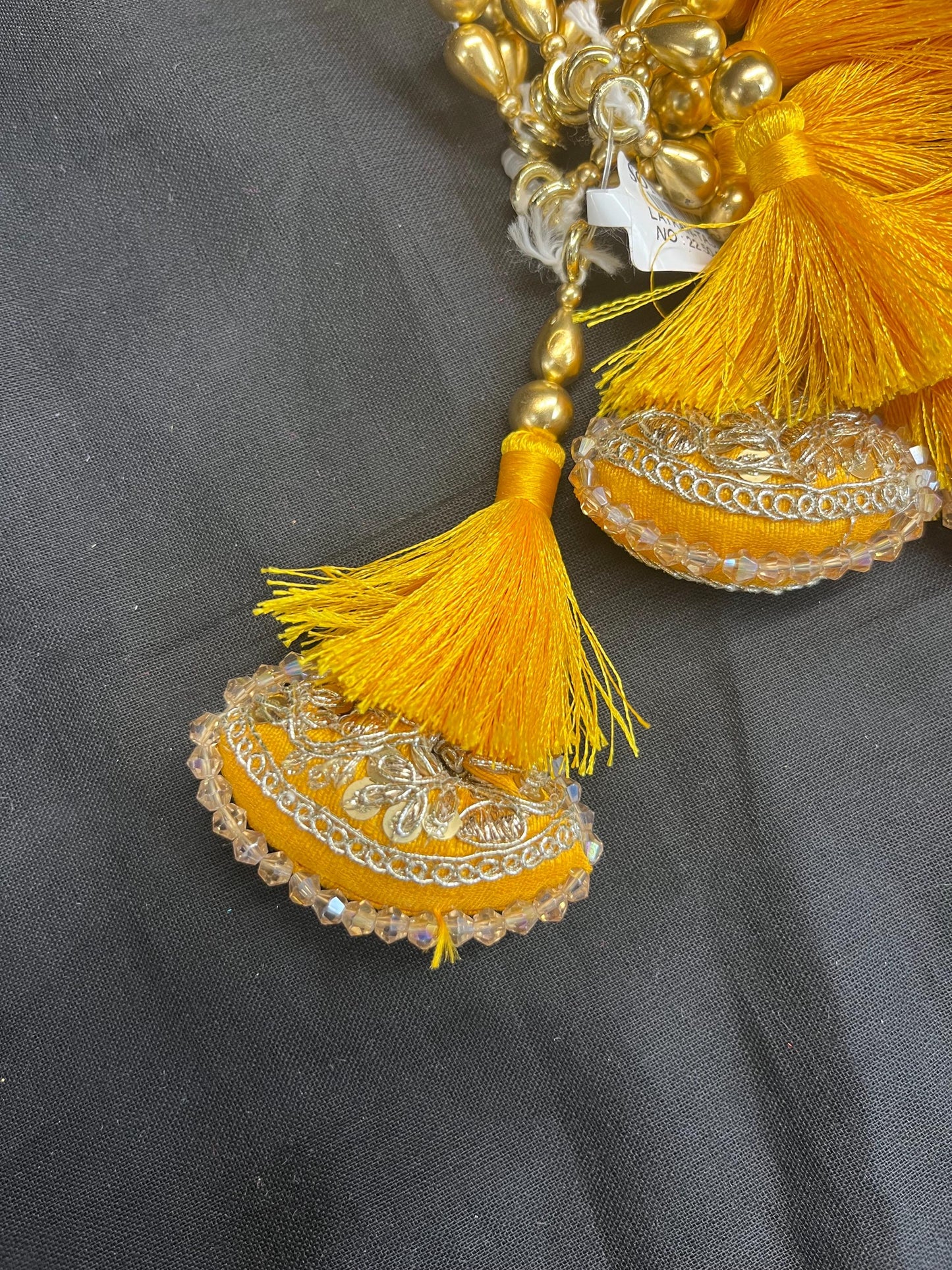 Fashion Handmade Latkan, Stylish Heavy Long for Lehenga, Chunni Border, Hanging Latkan for Lehenga, Handmade Pillow Shaped latkan