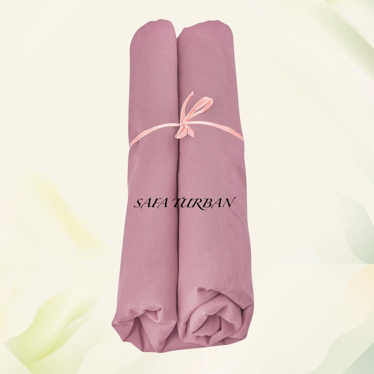 Sikh Turban- Rose pink (Full Voile and Rubia(Medium), Sikh Turban, Turban Fabric (stitching/peeko/edges finishing)