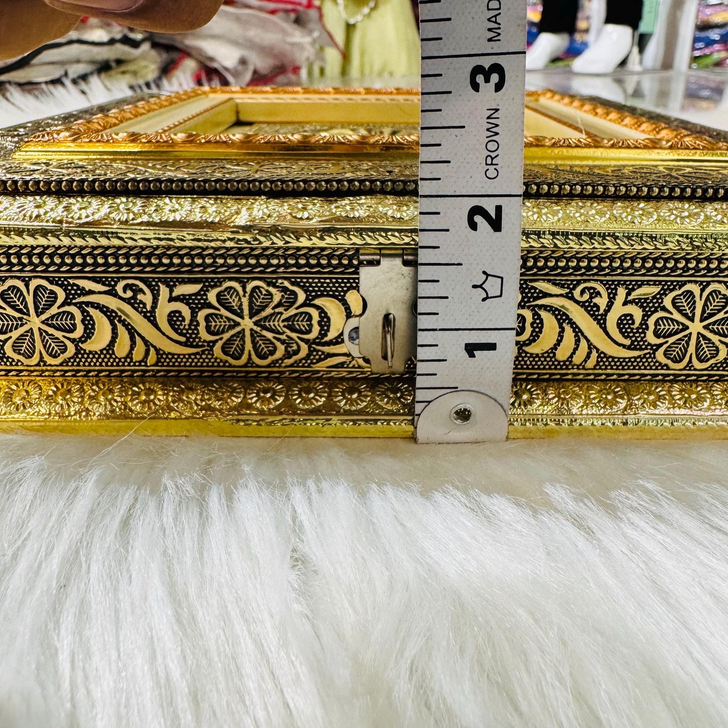 Decorative  Heavy Wooden  Handicraft Empty Dry Fruit Gift Box/Gifting Box/Wedding Box/four sectional Box