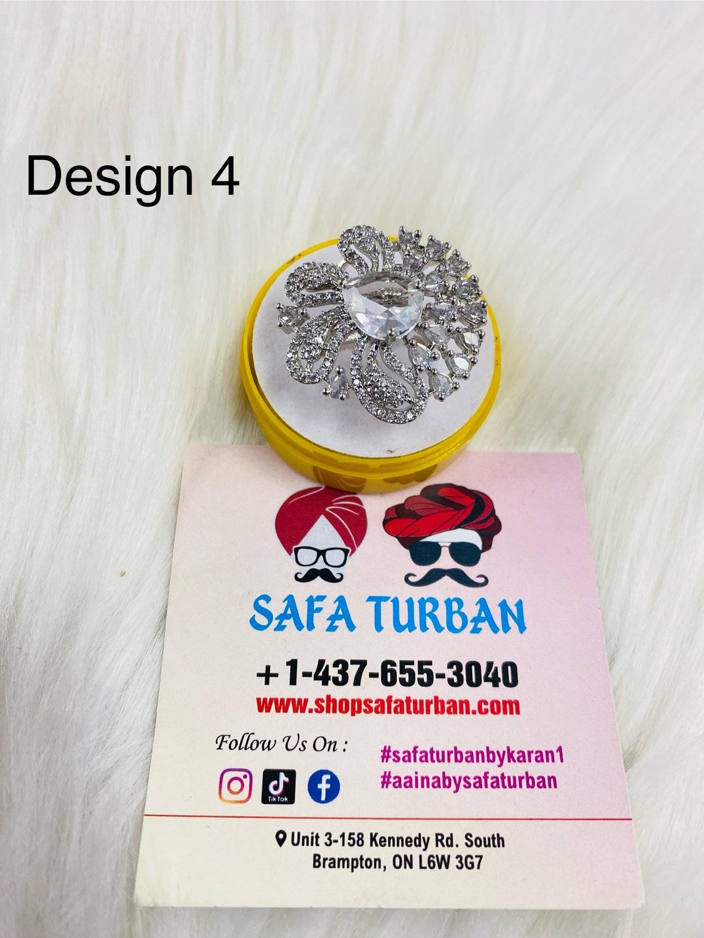 American Diamond Look/Artificial Silver Ring For Women and Girls