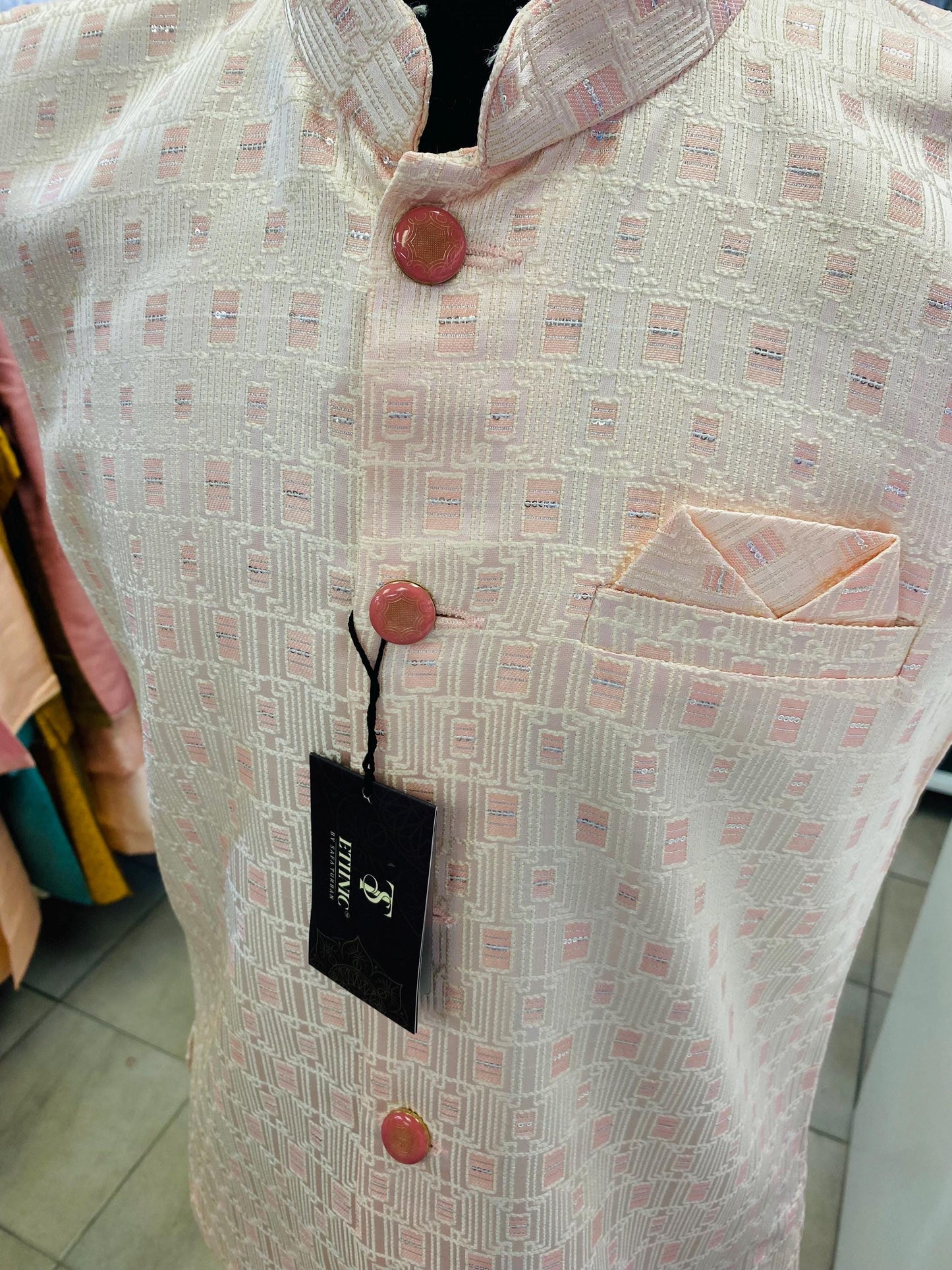 Designer Men's Vest- Wedding Vest, Kurta Pajama Vest, Prom Party Dress, Casual Wear (Size available 38,40,42,44,46)