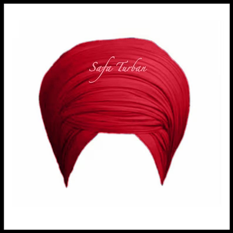 Sikh Turban/Dumalla Fabric F74 (MAL MAL)/ Turban Fabric/ Dumaala Fabric- Red Colour