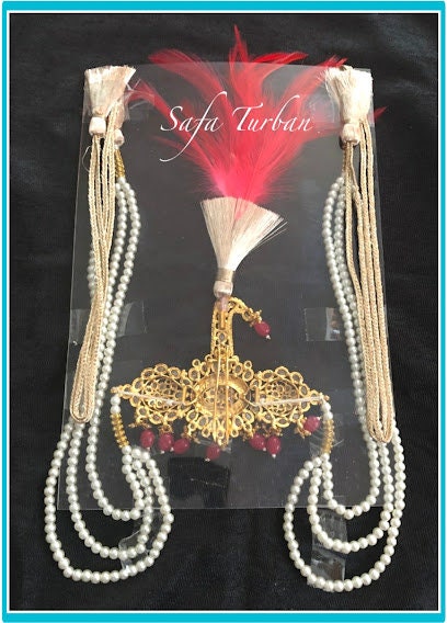 Indian Wedding Accessories-  Kalangi/Kalgi for Men's Safa/Groom Turban with string