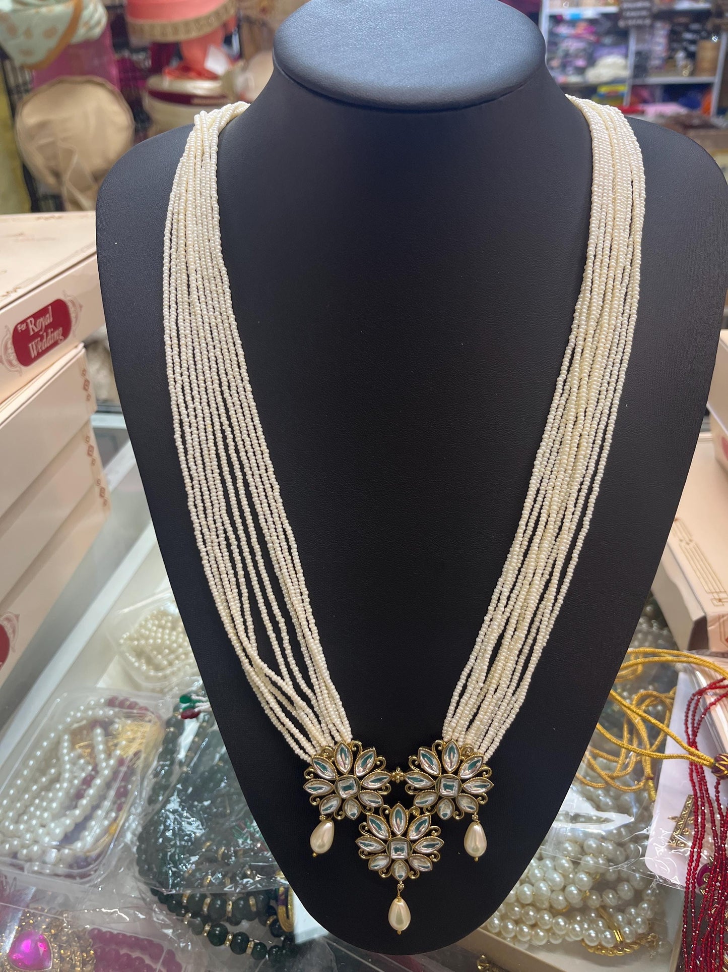 Indian Wedding-  Pearl Necklace for Men/Groom for Wedding