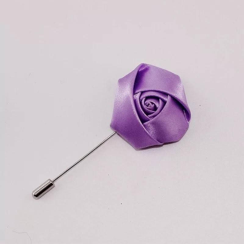 Men- Wedding Groom and Groom's men Boutonniere Pins (Silk Flowers Roses)/ Suit Accessories