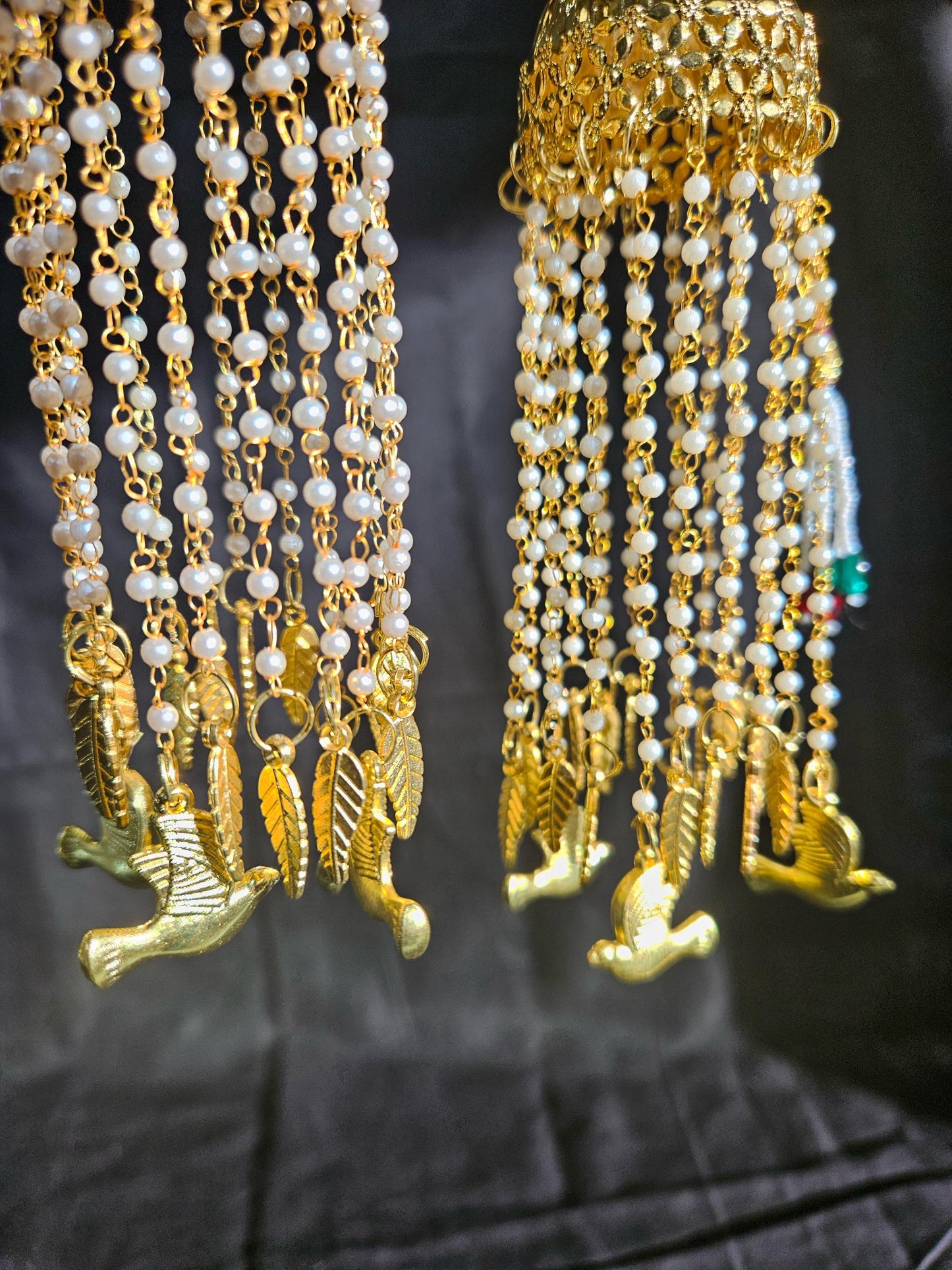 Beautiful Bridal Kaleera Traditional Embossed big size Kaliras for Bride & Women Hand Hanging Kalera(sold as pair)