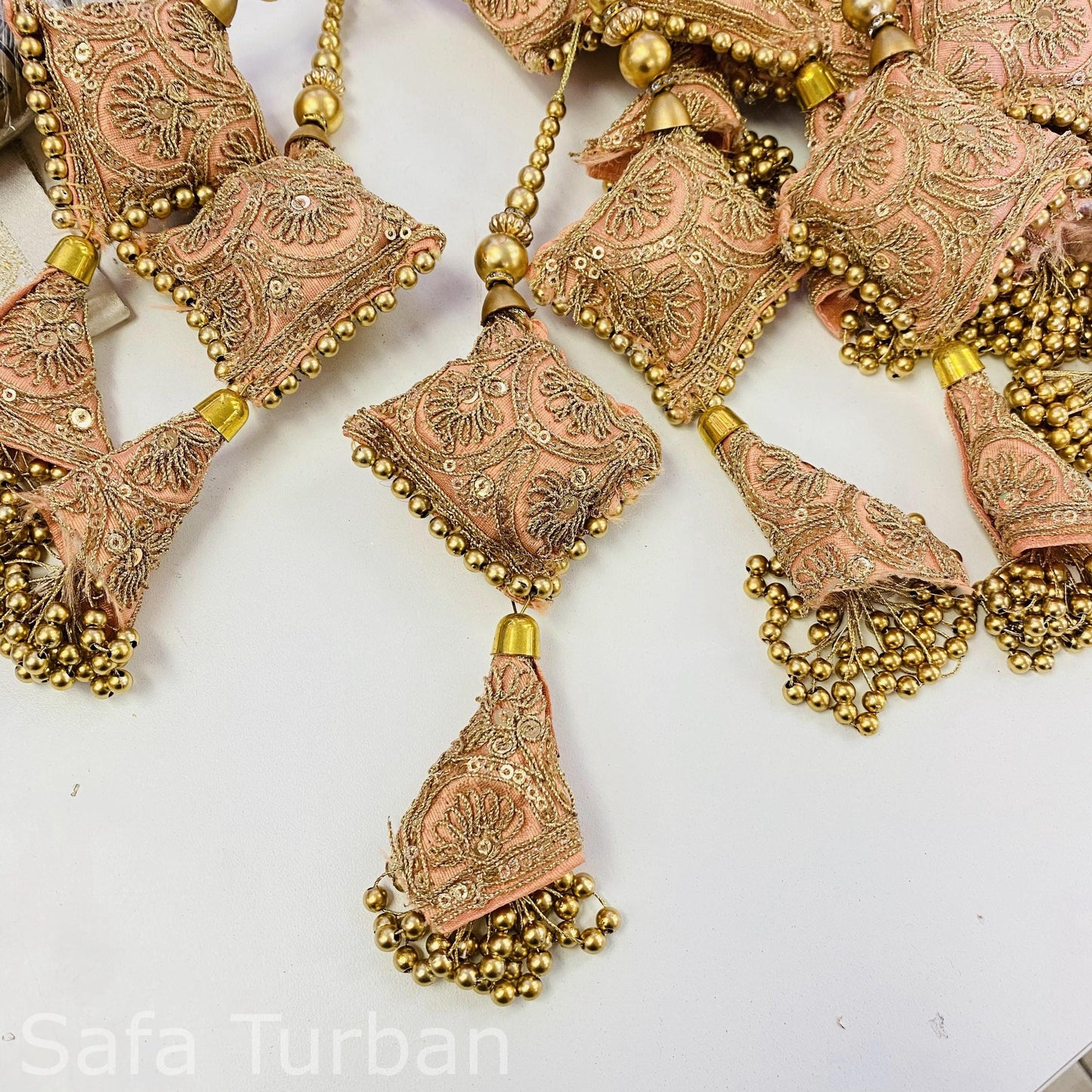 Fashion Handmade Latkan, Stylish Heavy Long for Lehenga, Hanging Latkan for Lehenga, Handmade Pillow Shaped latkan (Sold per Pair)
