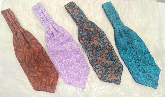 Silk Cravat Woven II Ascot Tie II Pocket Square