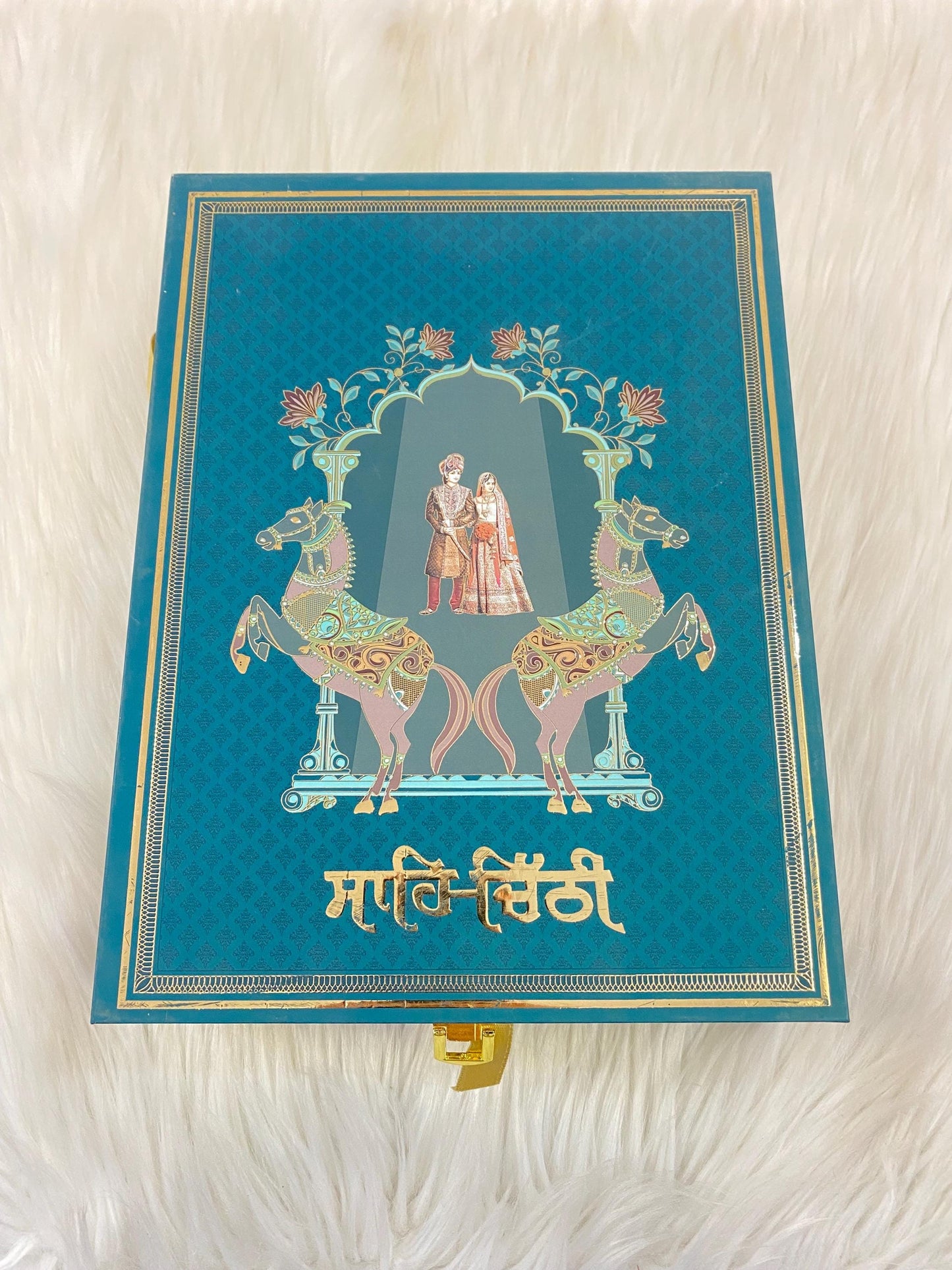 Wedding Invitation- Designer Musical Lagan Patrika/Peeli Chitthi/Shahi Chitthi for Marriage Invitation and Sagan in Punjabi (Set of 1)