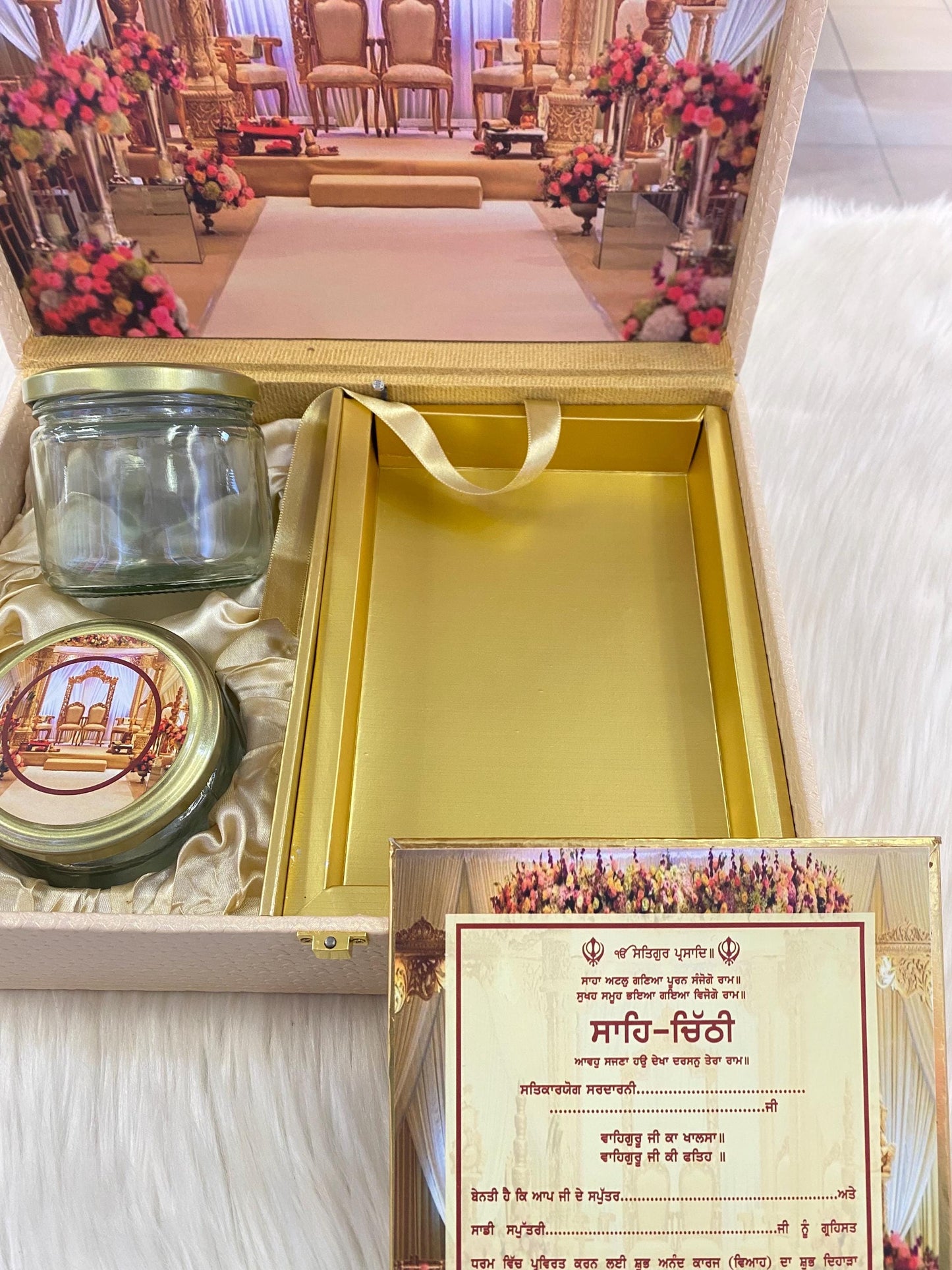 Wedding Invitation- Designer Musical Lagan Patrika/Peeli Chitthi/Shahi Chitthi for Marriage Invitation and Sagan in Punjabi (Set of 1)