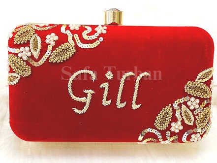 Hand made beautiful bling box clutch, clutch, wedding purse, embroidery purse, clutches, detachable chain sling strap