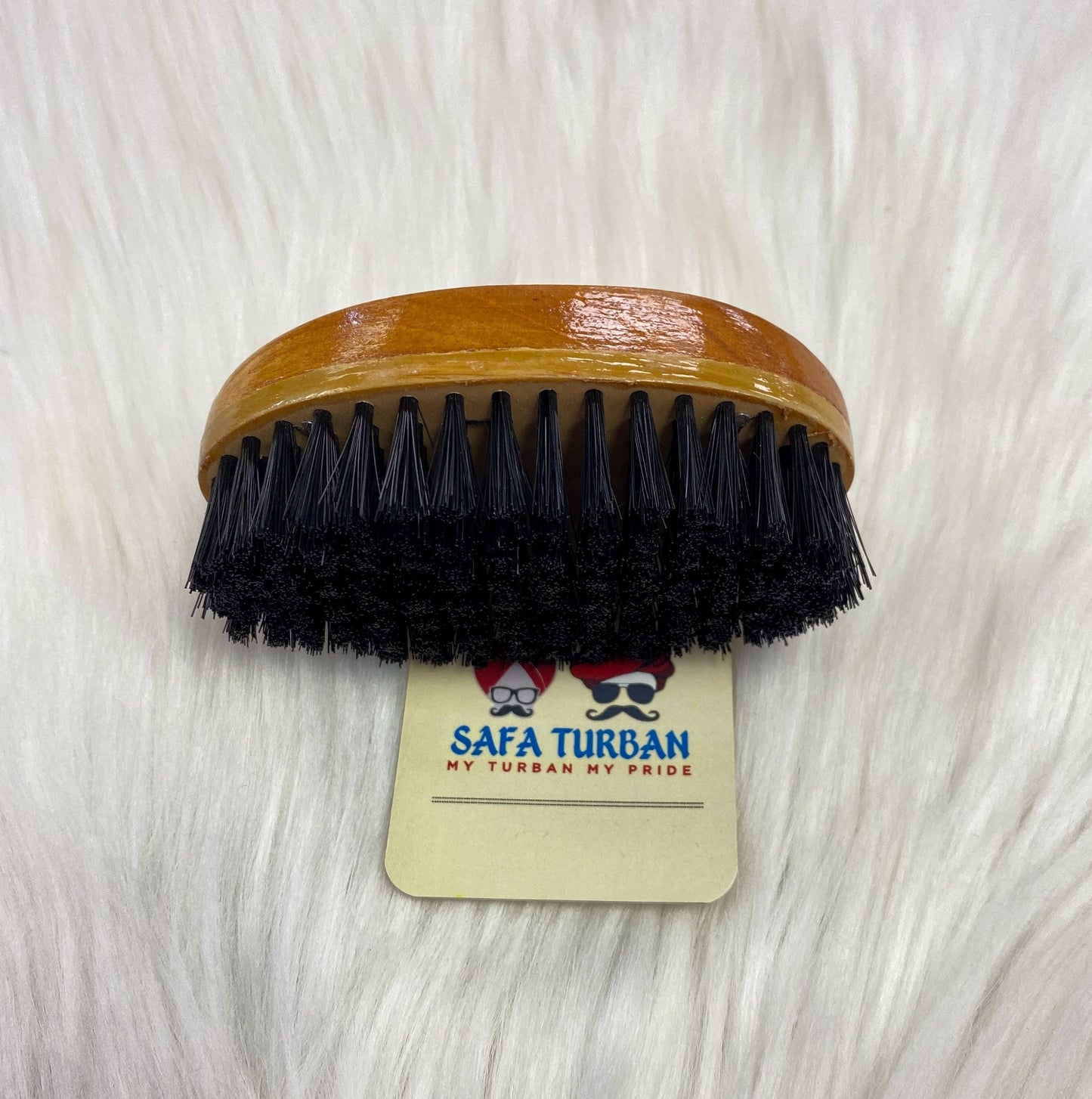 Wood Brush-Wood Colour (Brown) II For Beard| Non-static | Eco-Friendly