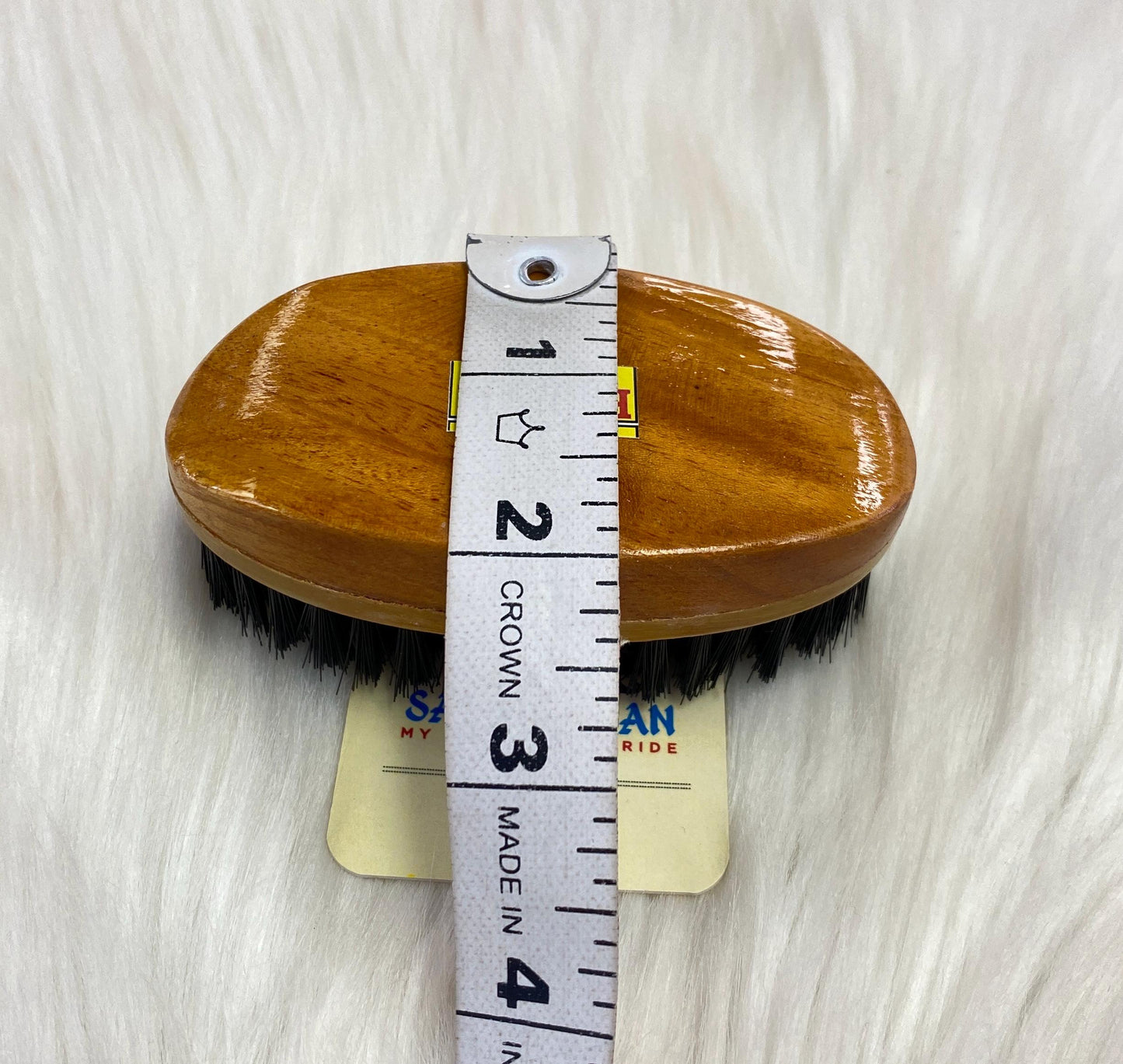 Wood Brush-Wood Colour (Brown) II For Beard| Non-static | Eco-Friendly