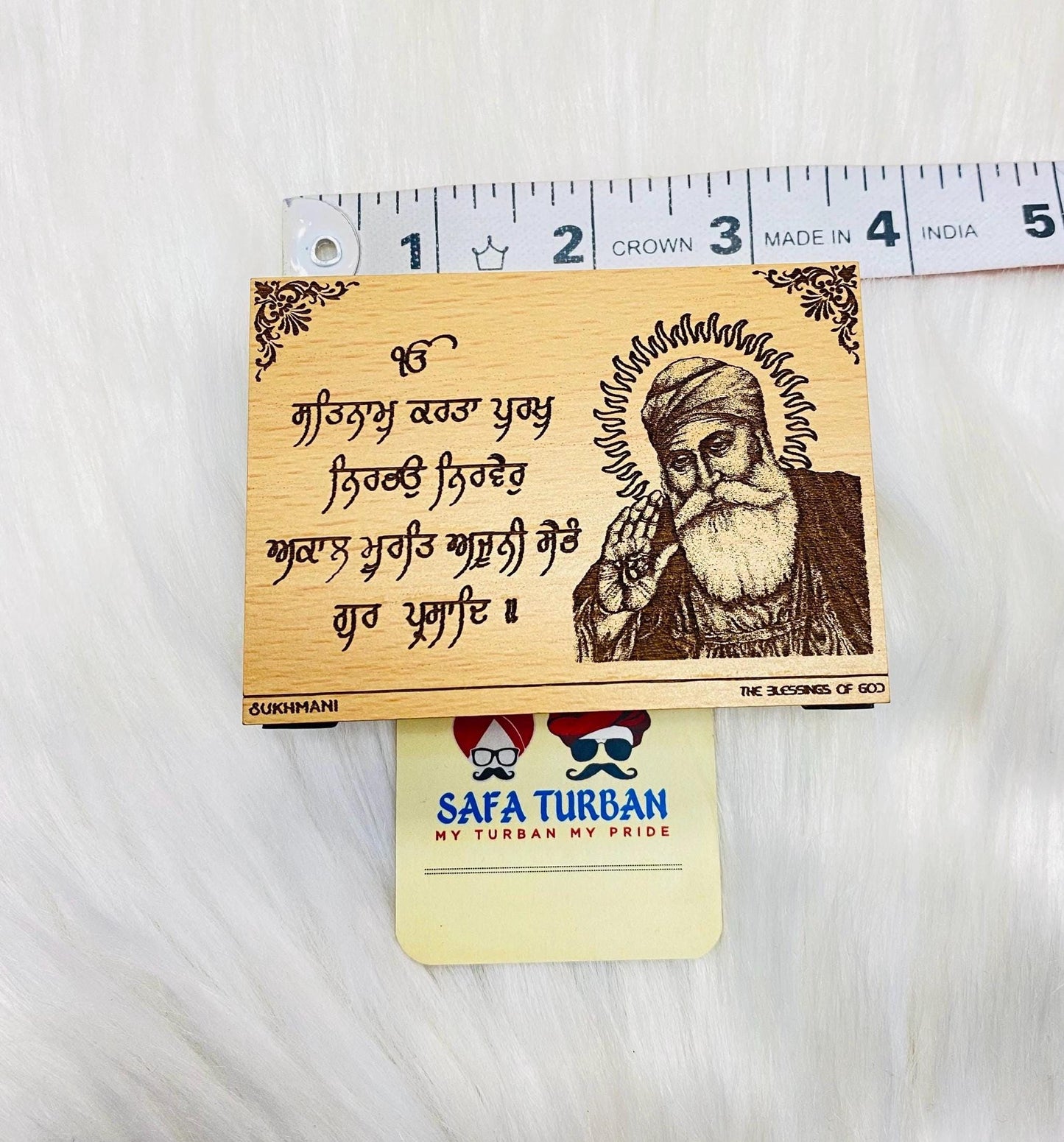 Wood Car/Truck/Office Dashboard/TableTop Display Accessories/Religious/Sikh item