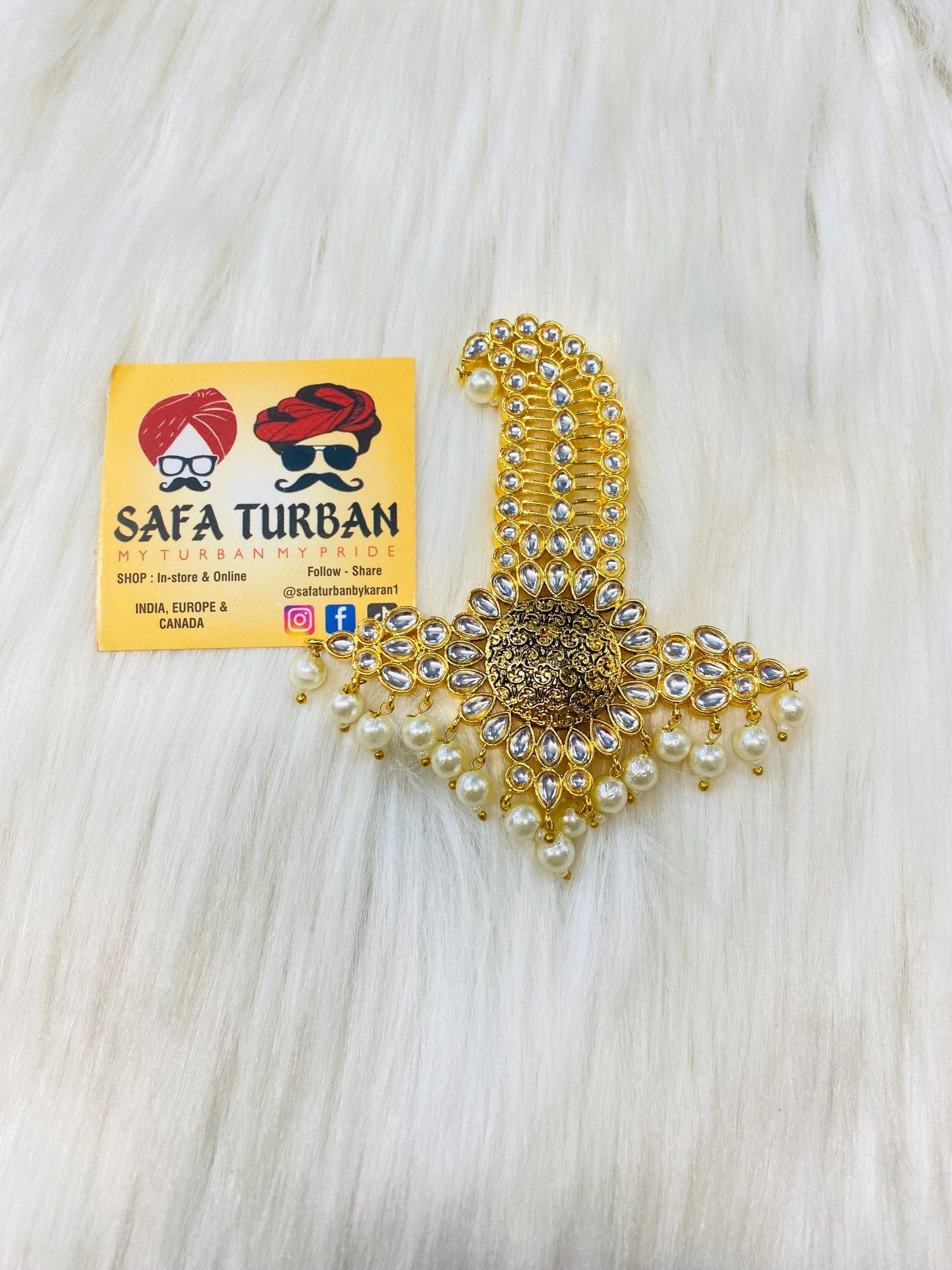 Indian Groom Wedding Accessories-  Kalangi/Kalgi for Men's Safa/Groom Pagdi
