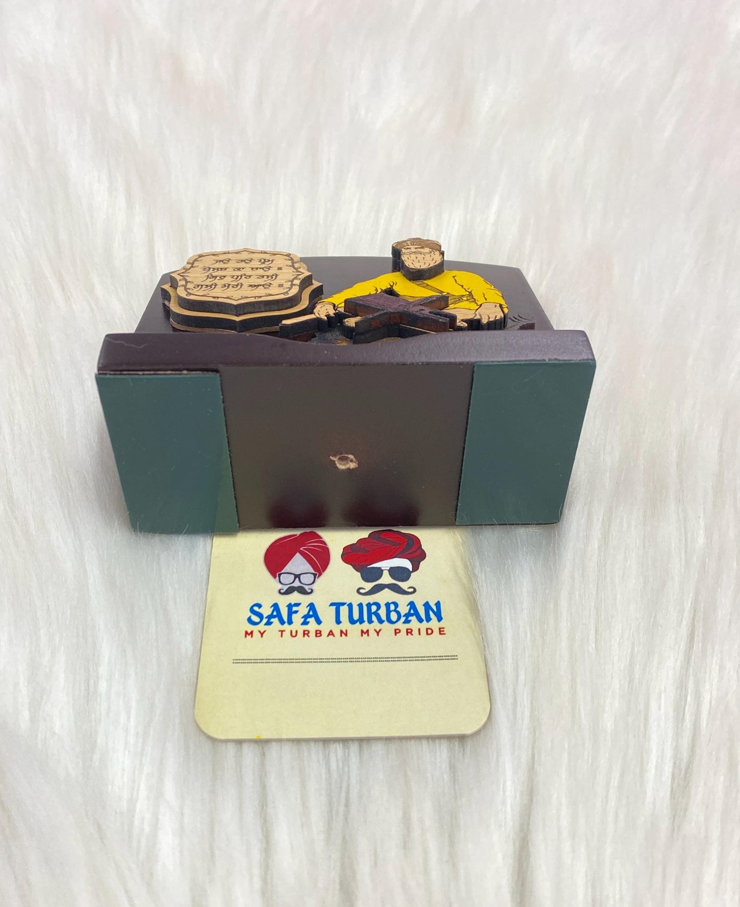 Wood Car/Truck/Office Dashboard/TableTop Display Accessories/Religious/Sikh item